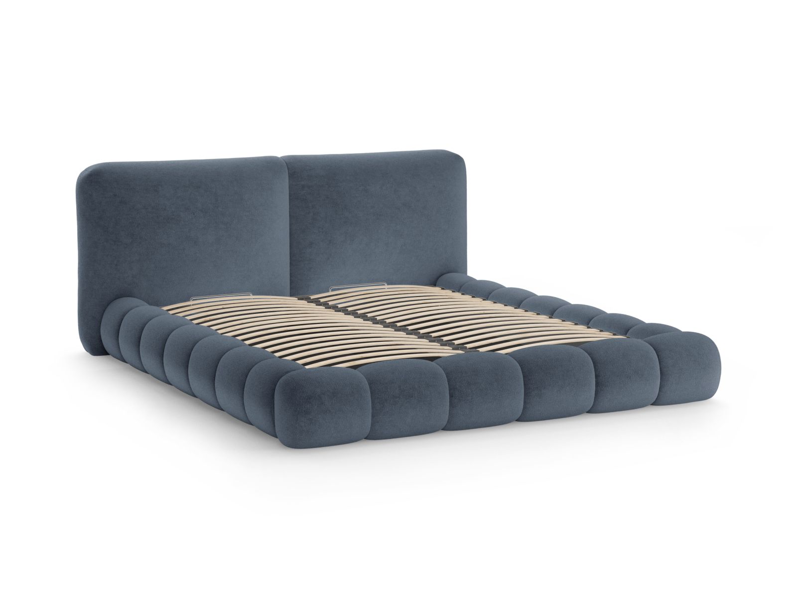 Storage Bed With Headboard, "Solange", 202x236x90
