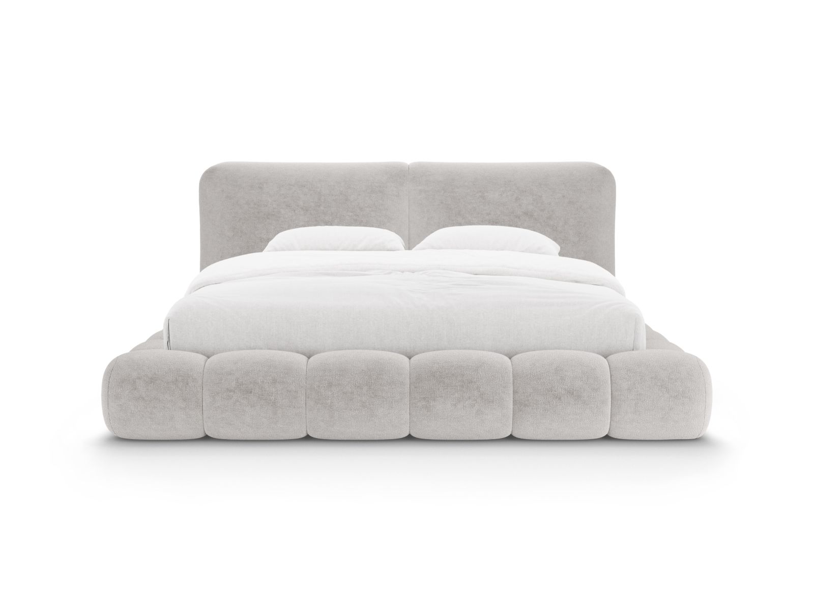 Storage Bed With Headboard, "Solange", 242x236x90