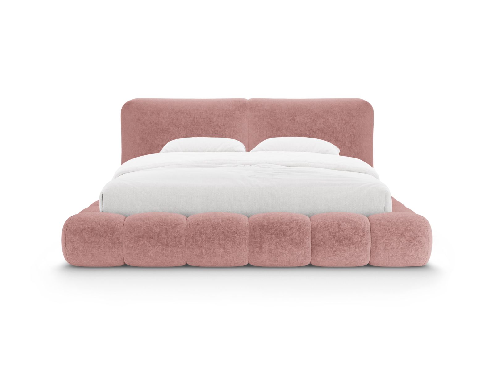 Storage Bed With Headboard, "Solange", 242x236x90