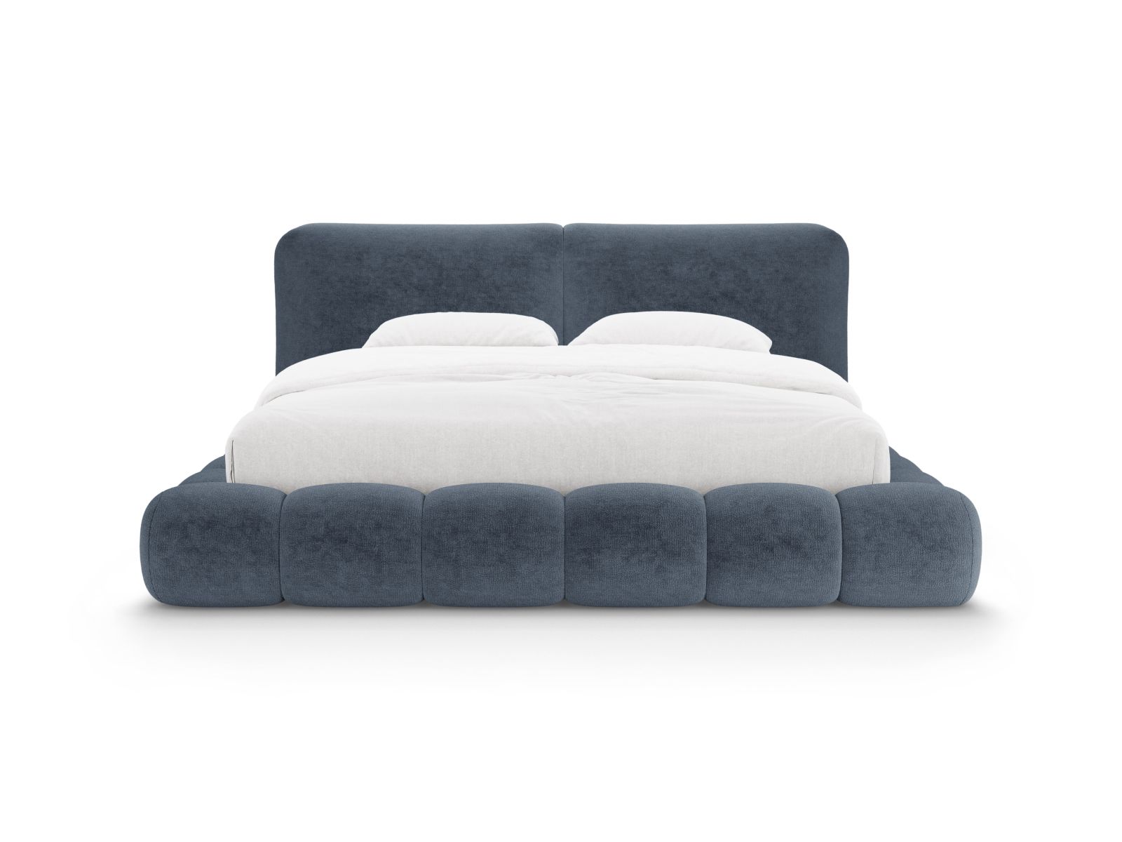 Storage Bed With Headboard, "Solange", 242x236x90