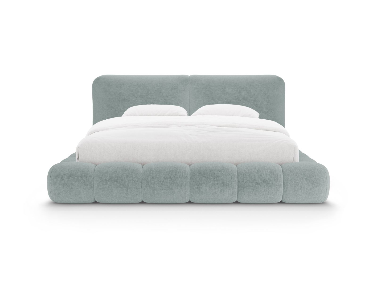 Storage Bed With Headboard, "Solange", 242x236x90