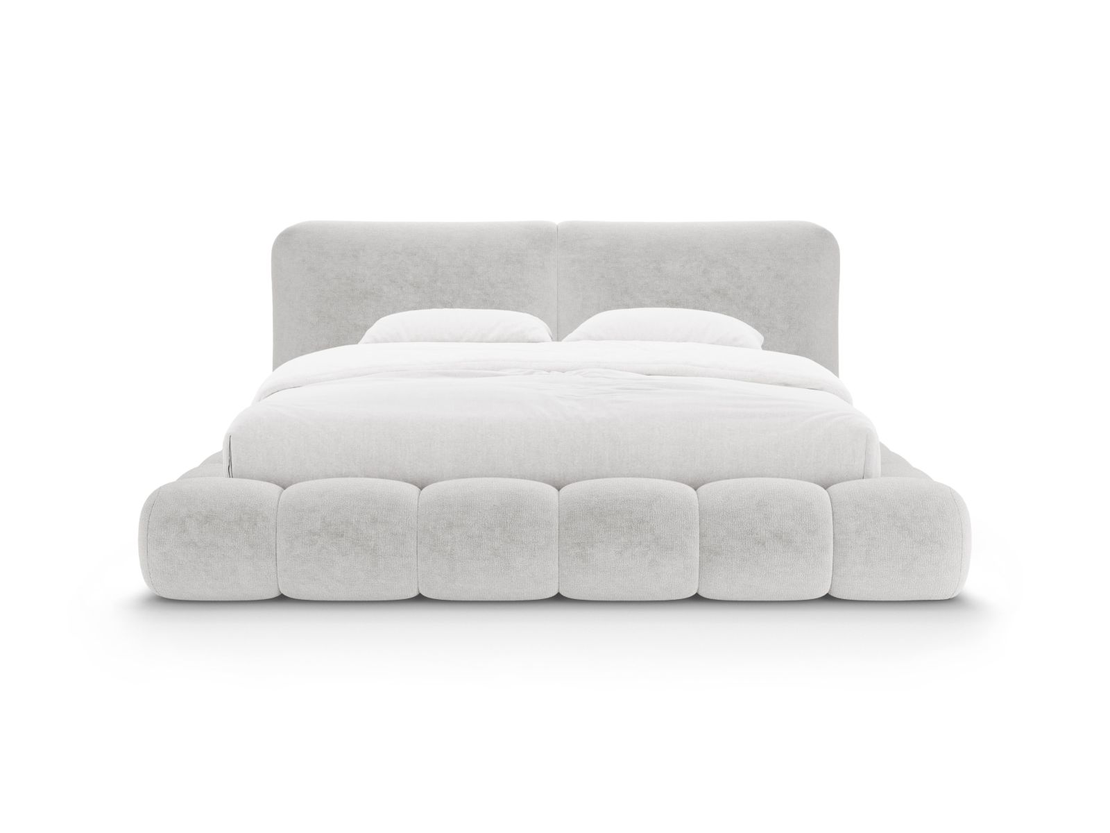 Storage Bed With Headboard, "Solange", 242x236x90