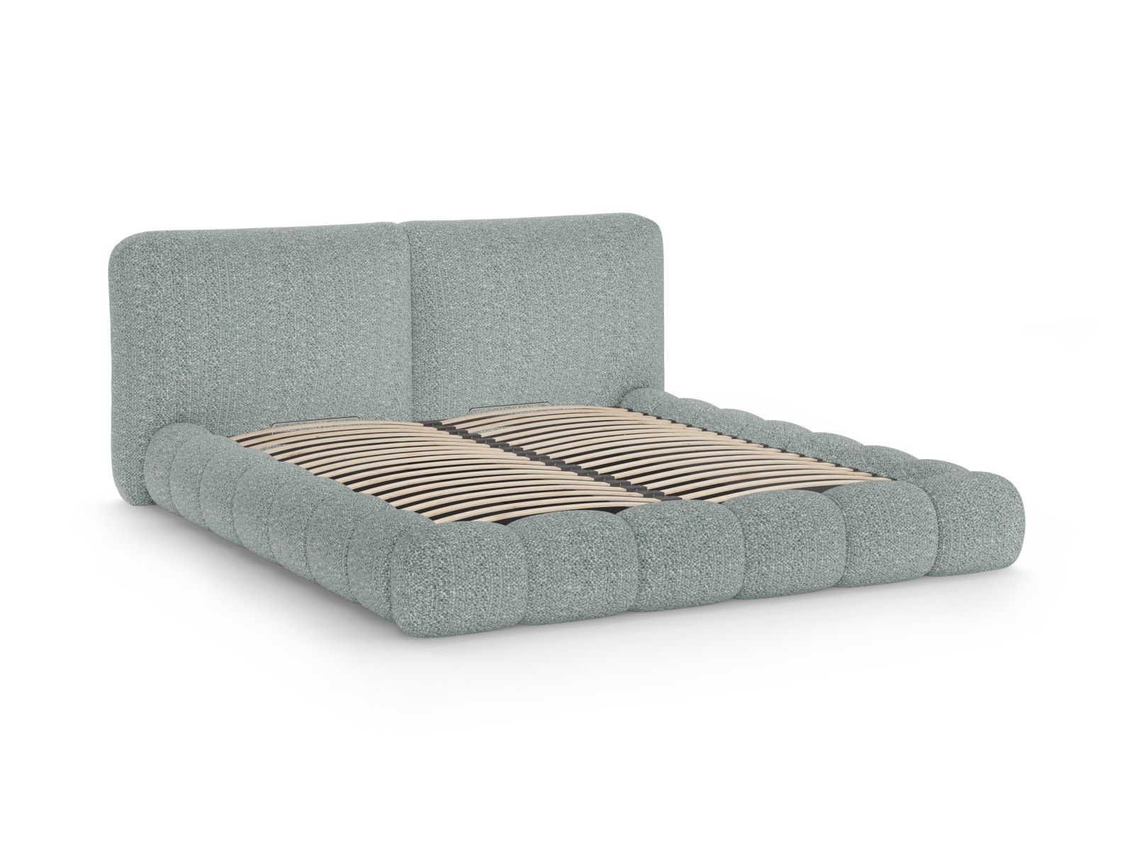 Storage Bed With Headboard, "Solange", 182x236x90