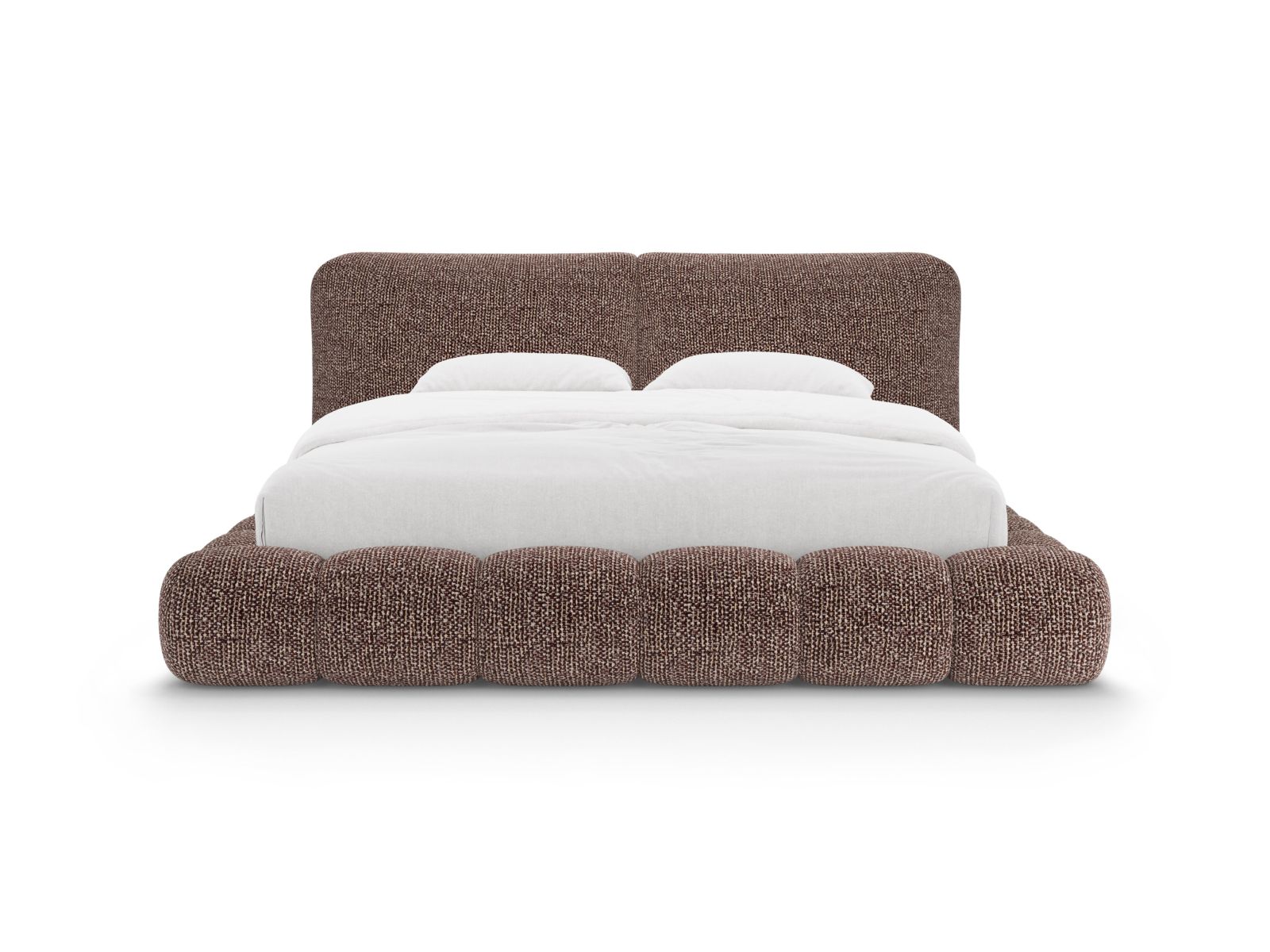 Storage Bed With Headboard, "Solange", 182x236x90