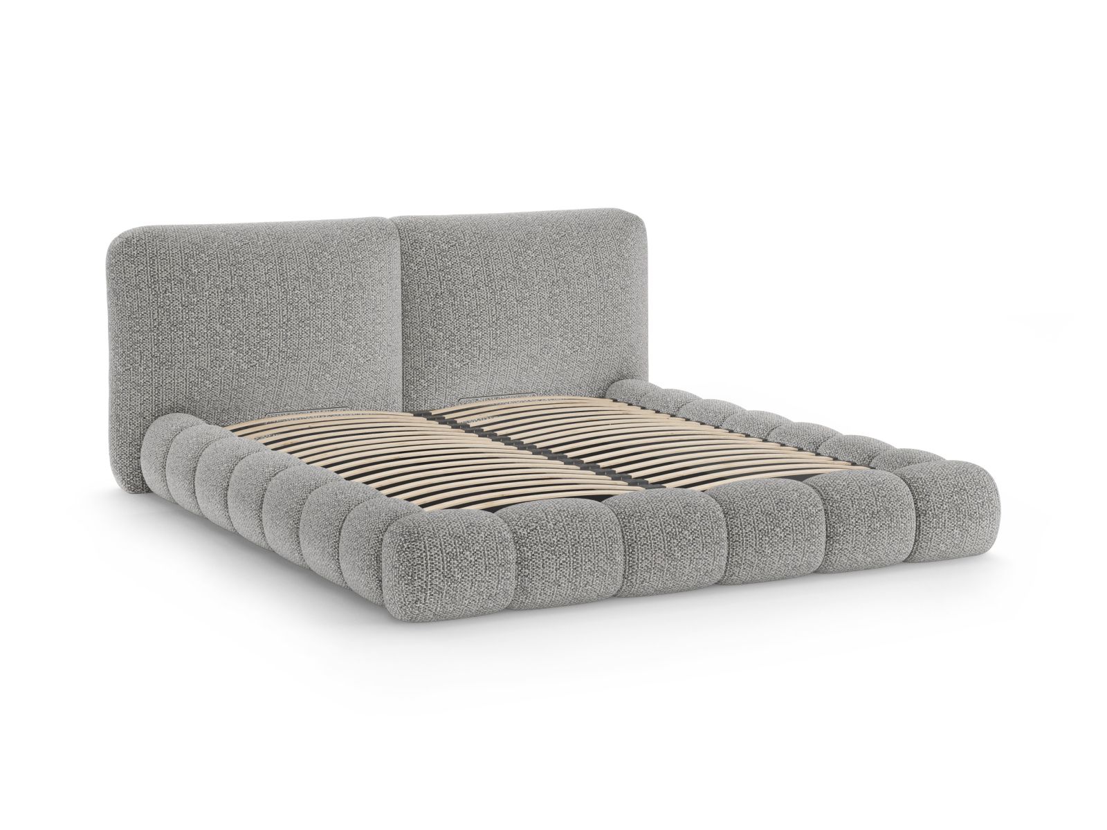 Storage Bed With Headboard, "Solange", 182x236x90