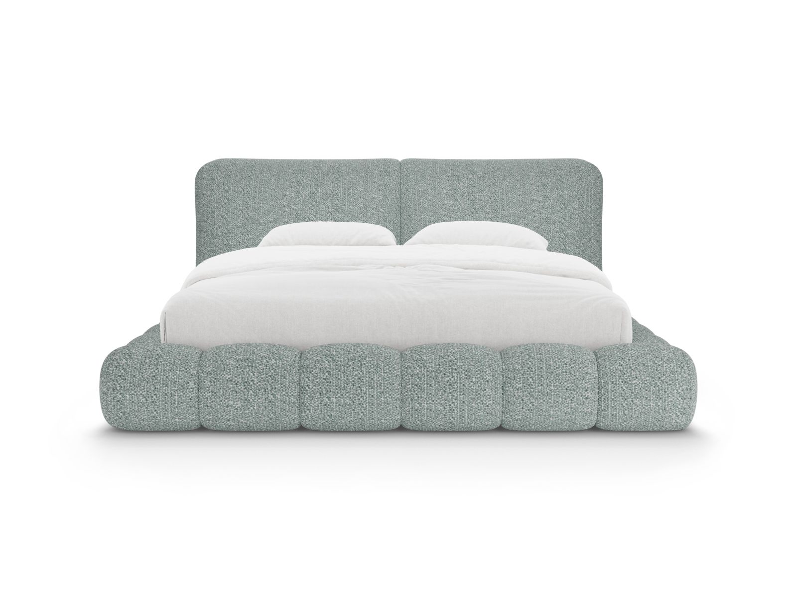 Storage Bed With Headboard, "Solange", 202x236x90