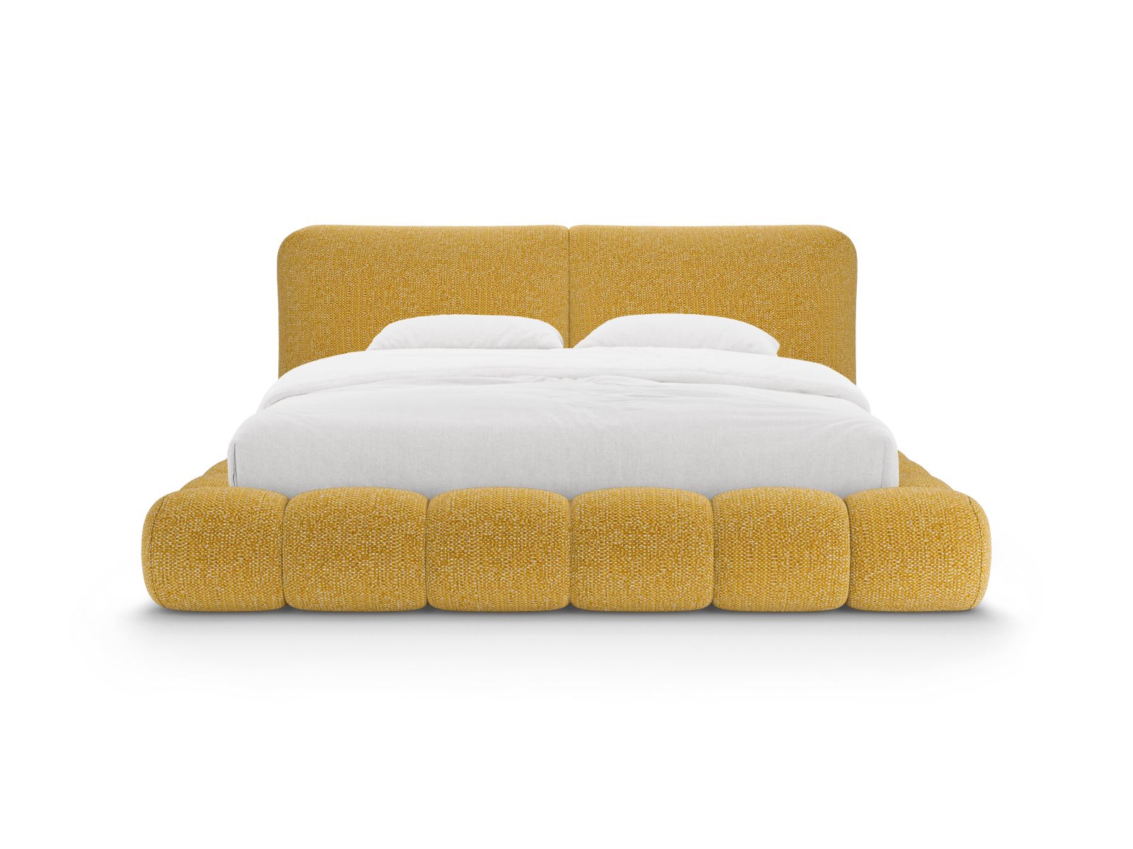 Storage Bed With Headboard, "Solange", 222x236x90