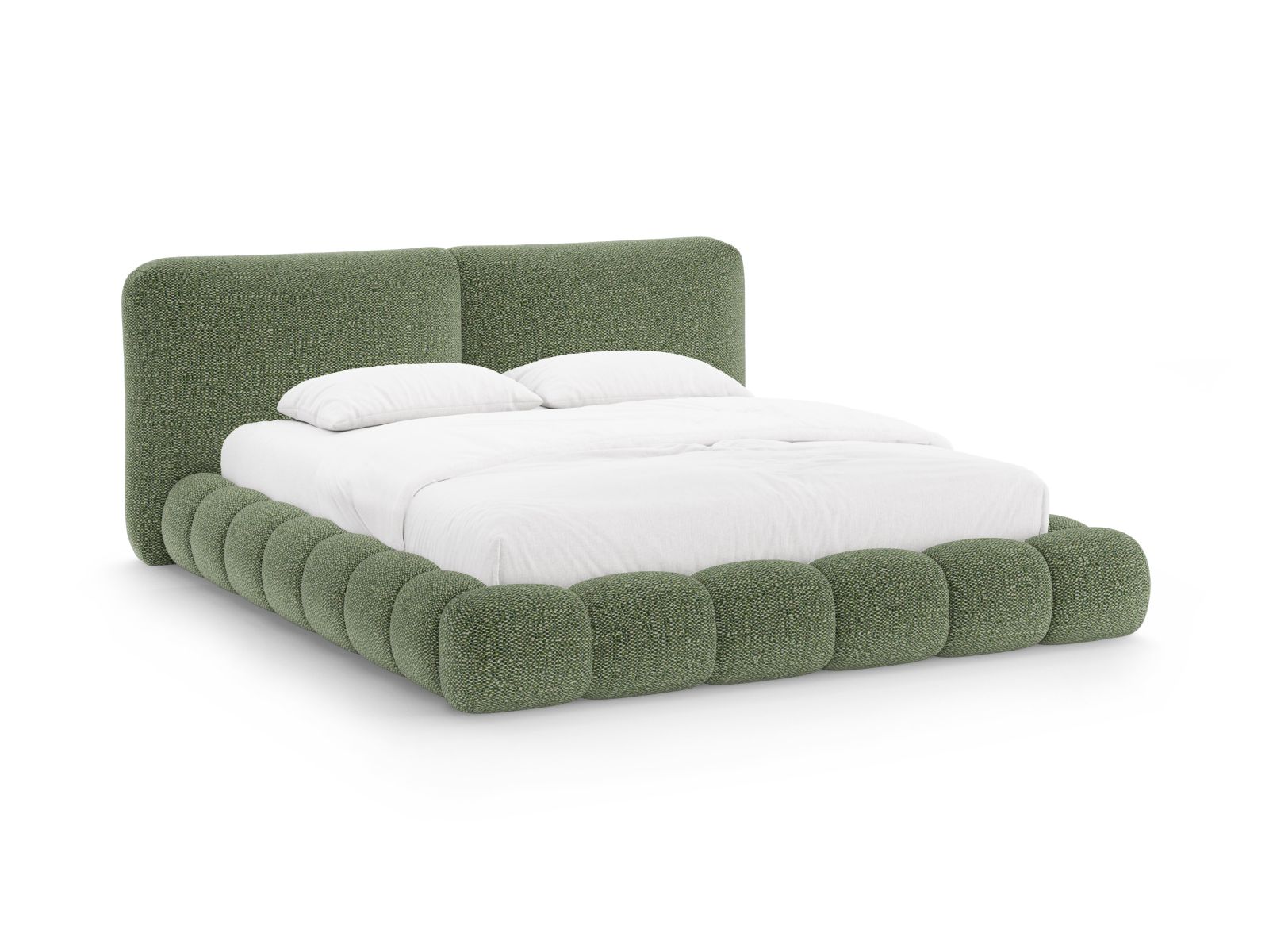 Storage Bed With Headboard, "Solange", 222x236x90