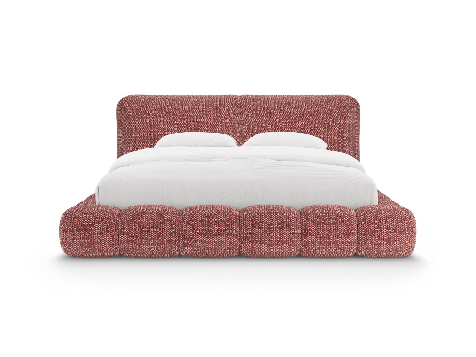 Storage Bed With Headboard, "Solange", 222x236x90