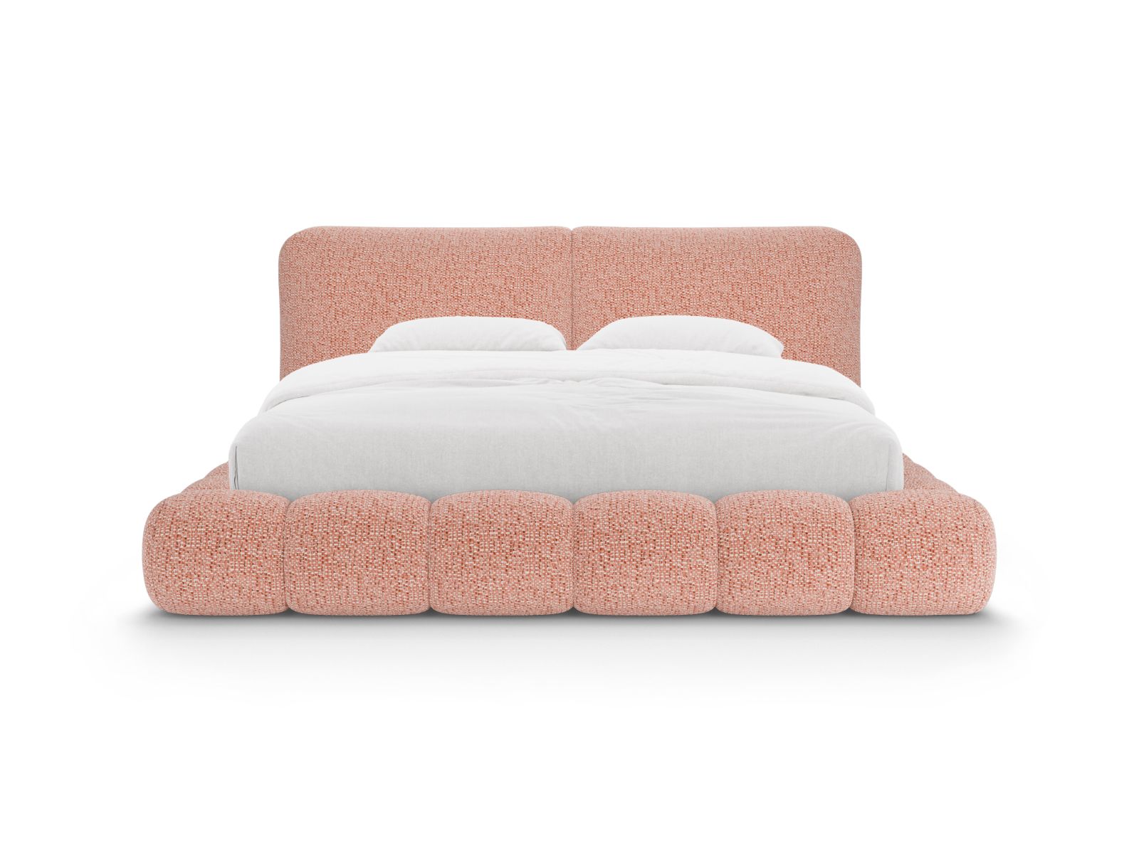 Storage Bed With Headboard, "Solange", 242x236x90