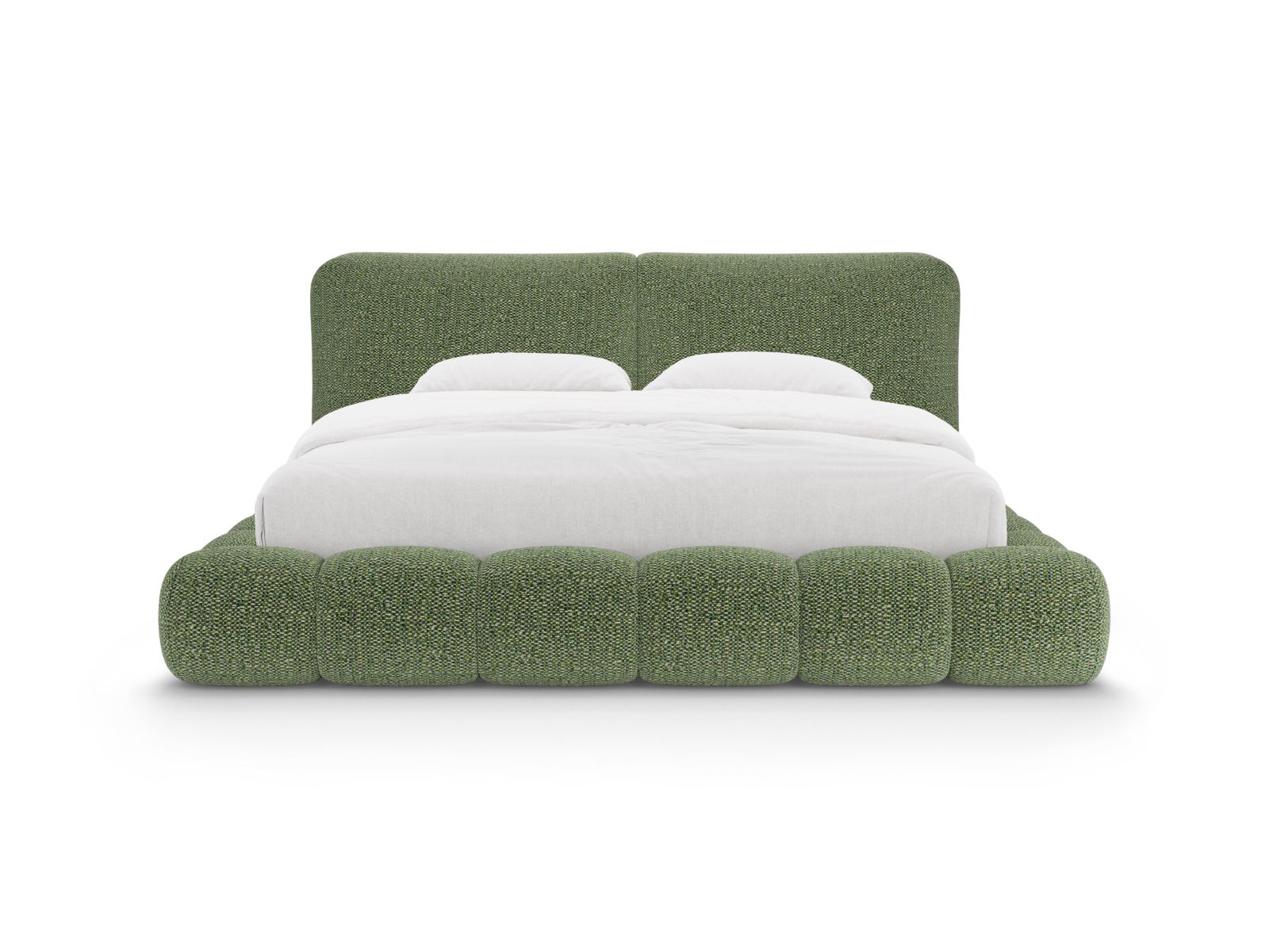Storage Bed With Headboard, "Solange", 242x236x90