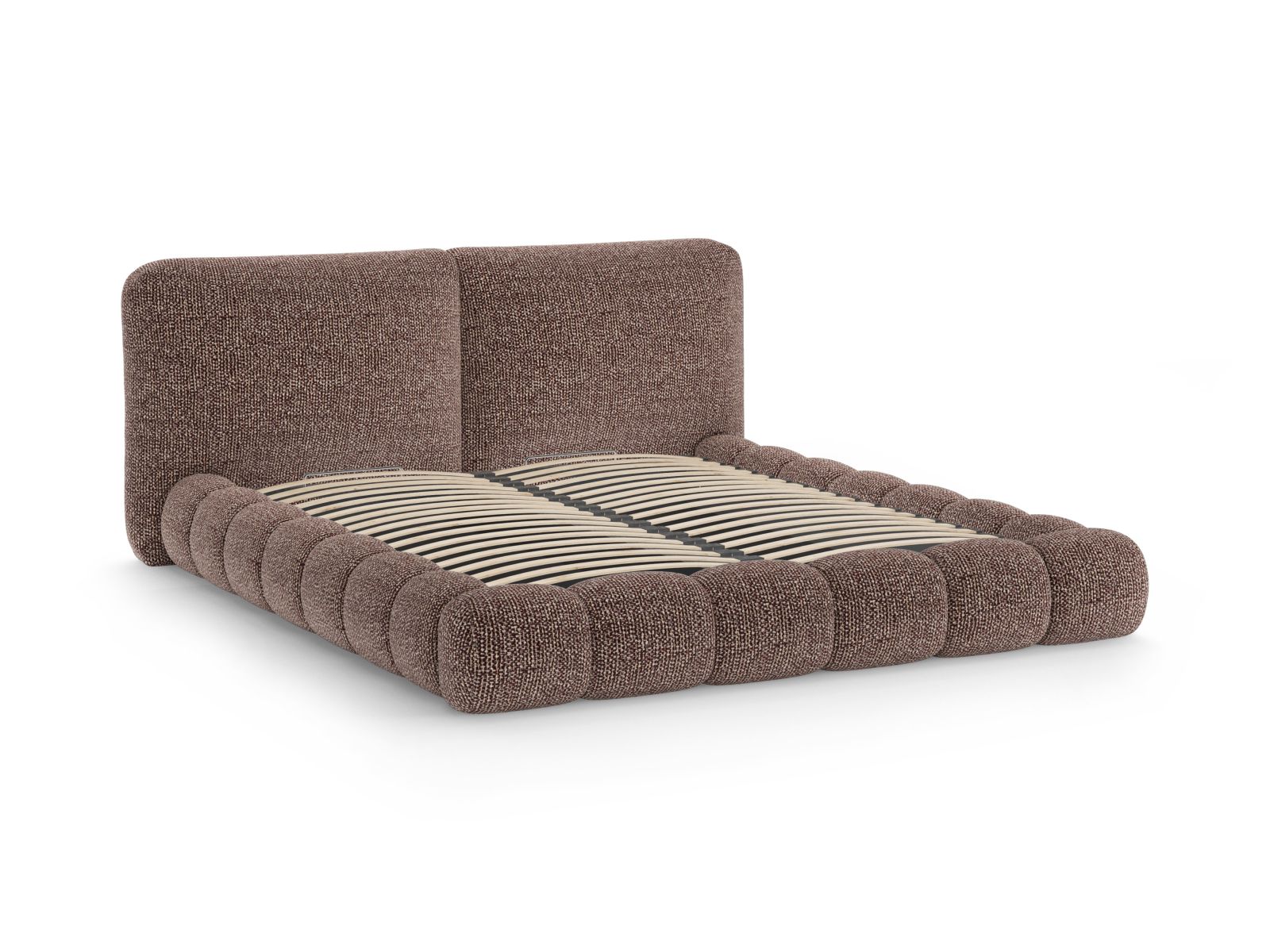 Storage Bed With Headboard, "Solange", 242x236x90