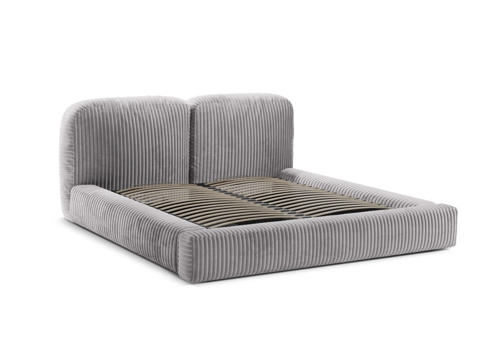 Storage Bed With Headboard, "Martina", 186x246x101