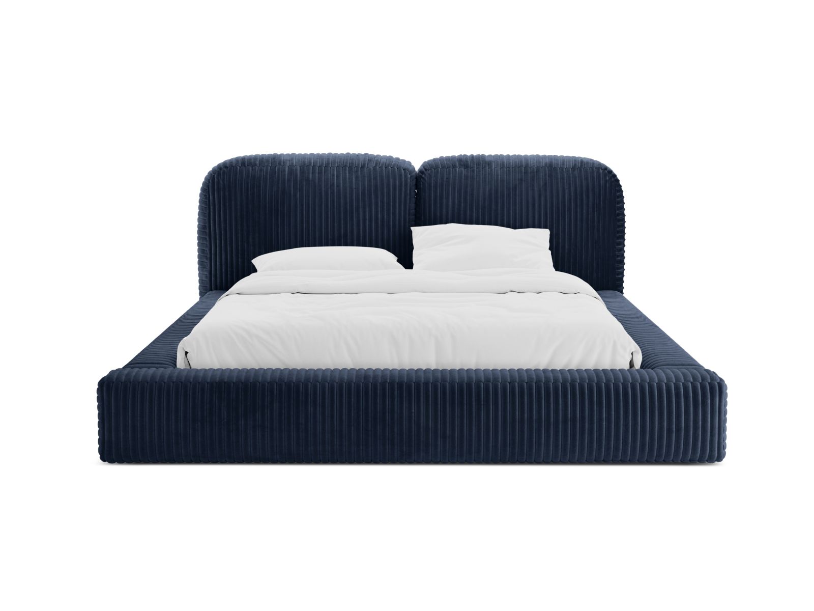 Storage Bed With Headboard, "Martina", 186x246x101