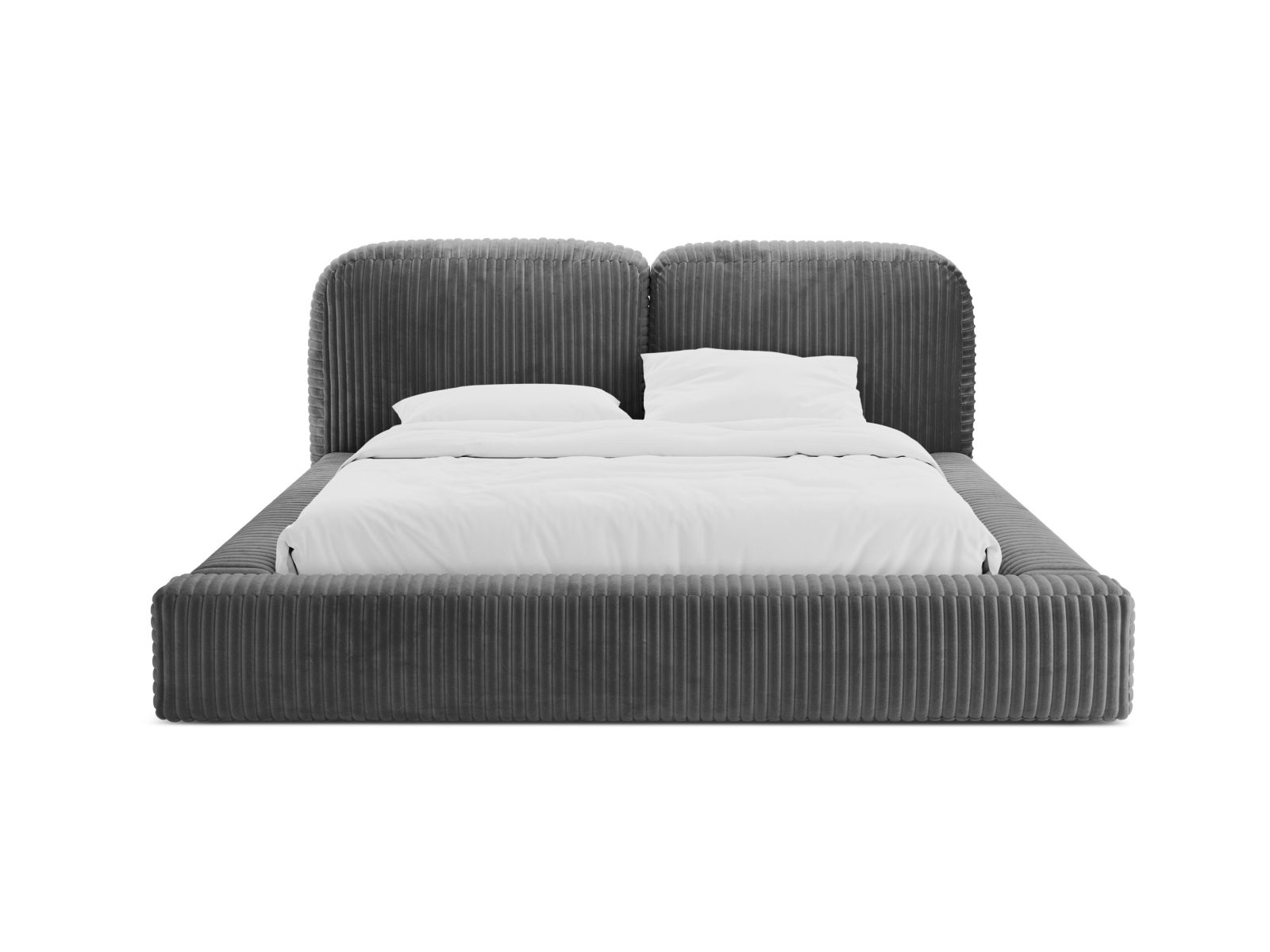 Storage Bed With Headboard, "Martina", 186x246x101