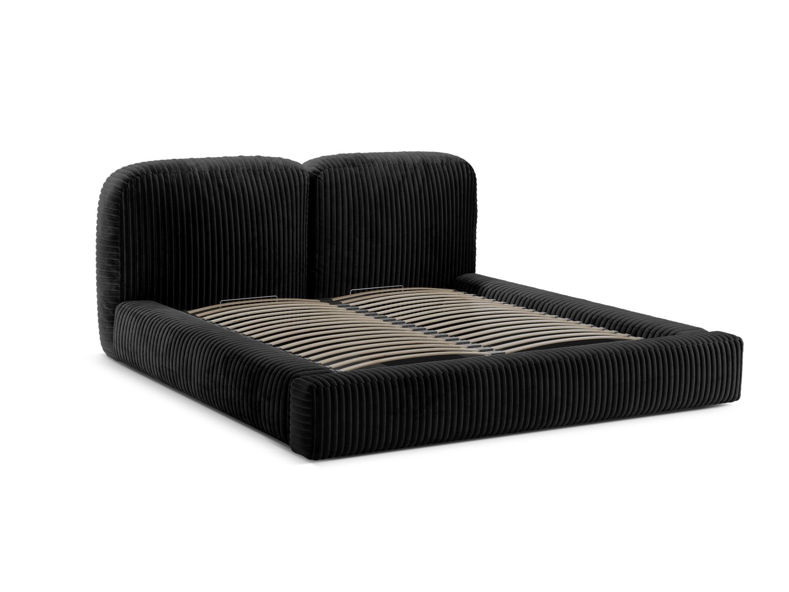 Storage Bed With Headboard, "Martina", 206x246x101