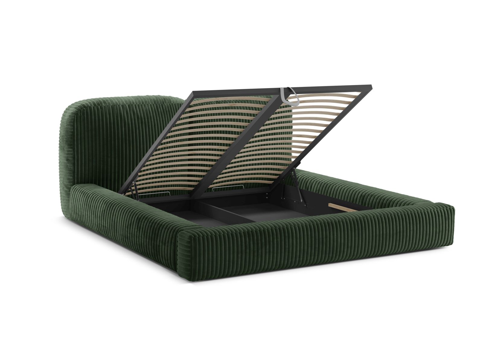 Storage Bed With Headboard, "Martina", 226x246x101