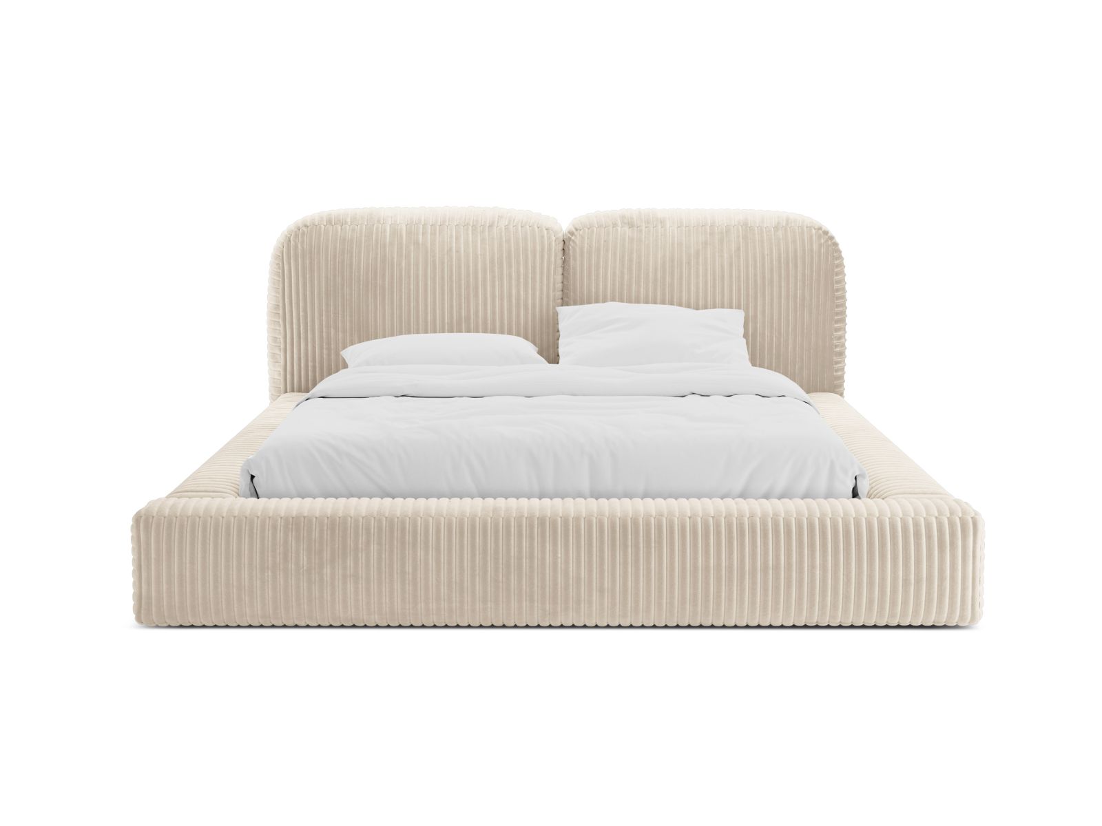 Storage Bed With Headboard, "Martina", 246x246x101