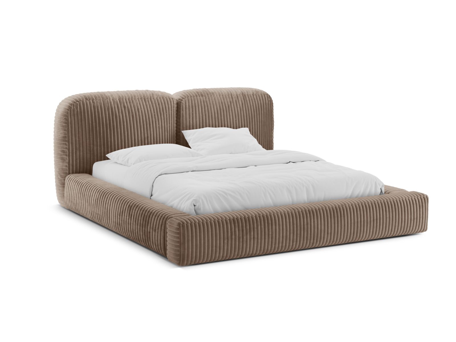 Storage Bed With Headboard, "Martina", 246x246x101