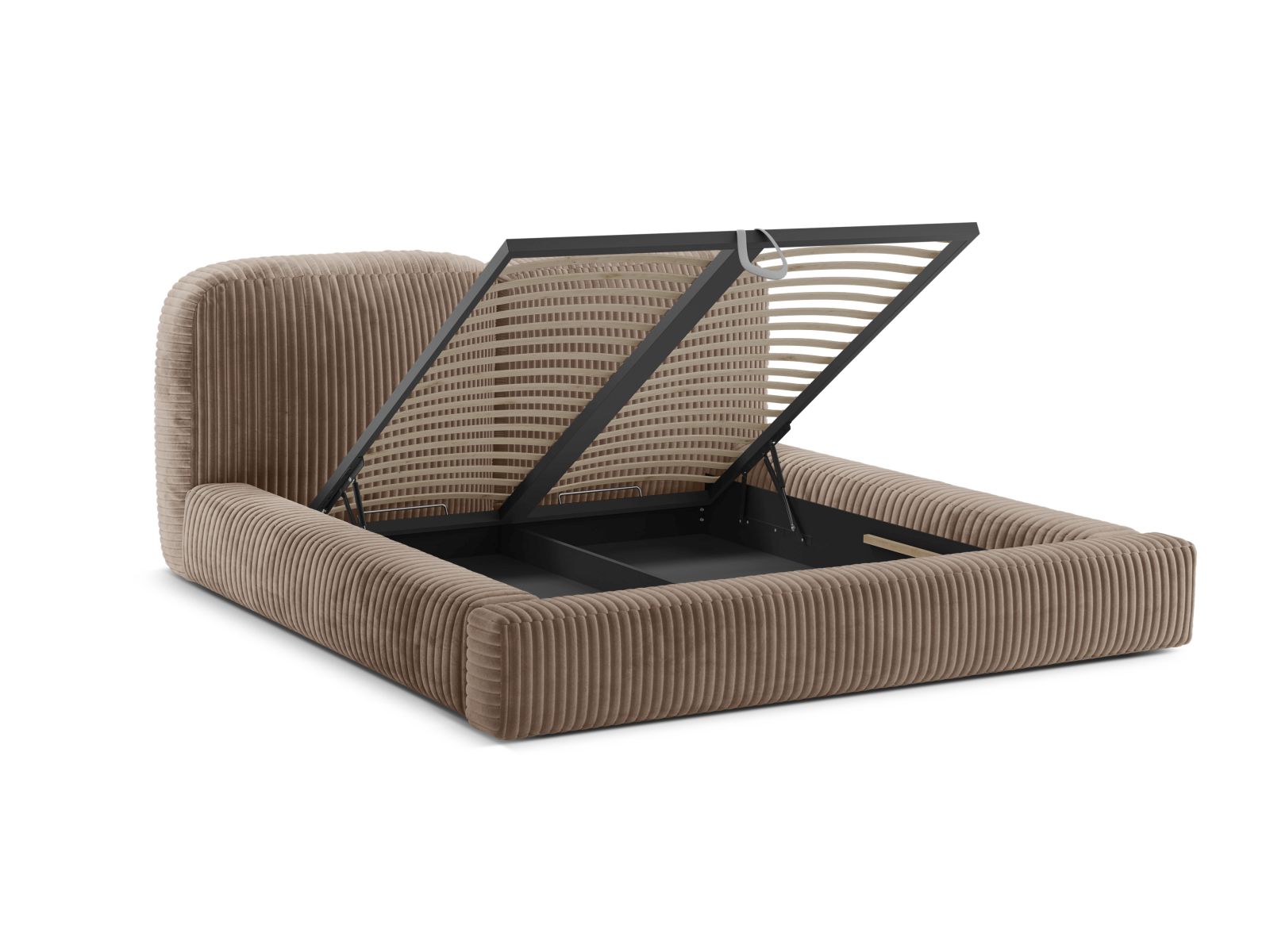 Storage Bed With Headboard, "Martina", 246x246x101