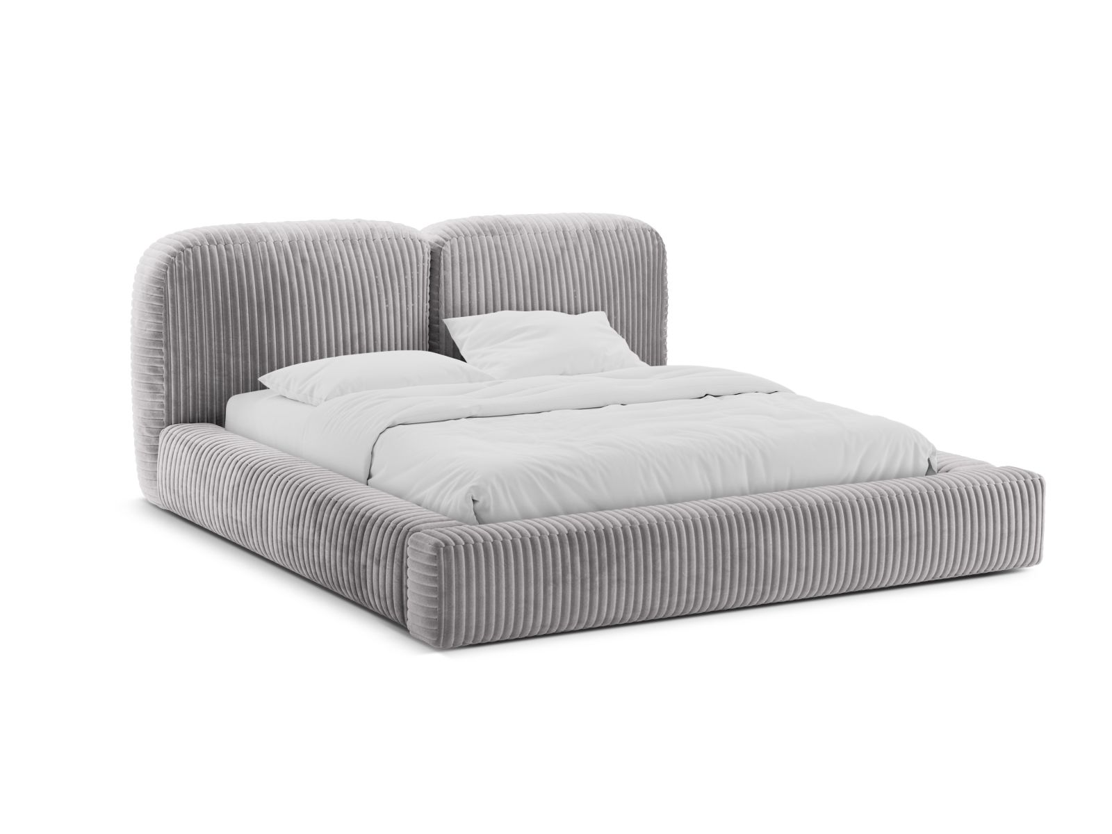 Storage Bed With Headboard, "Martina", 246x246x101