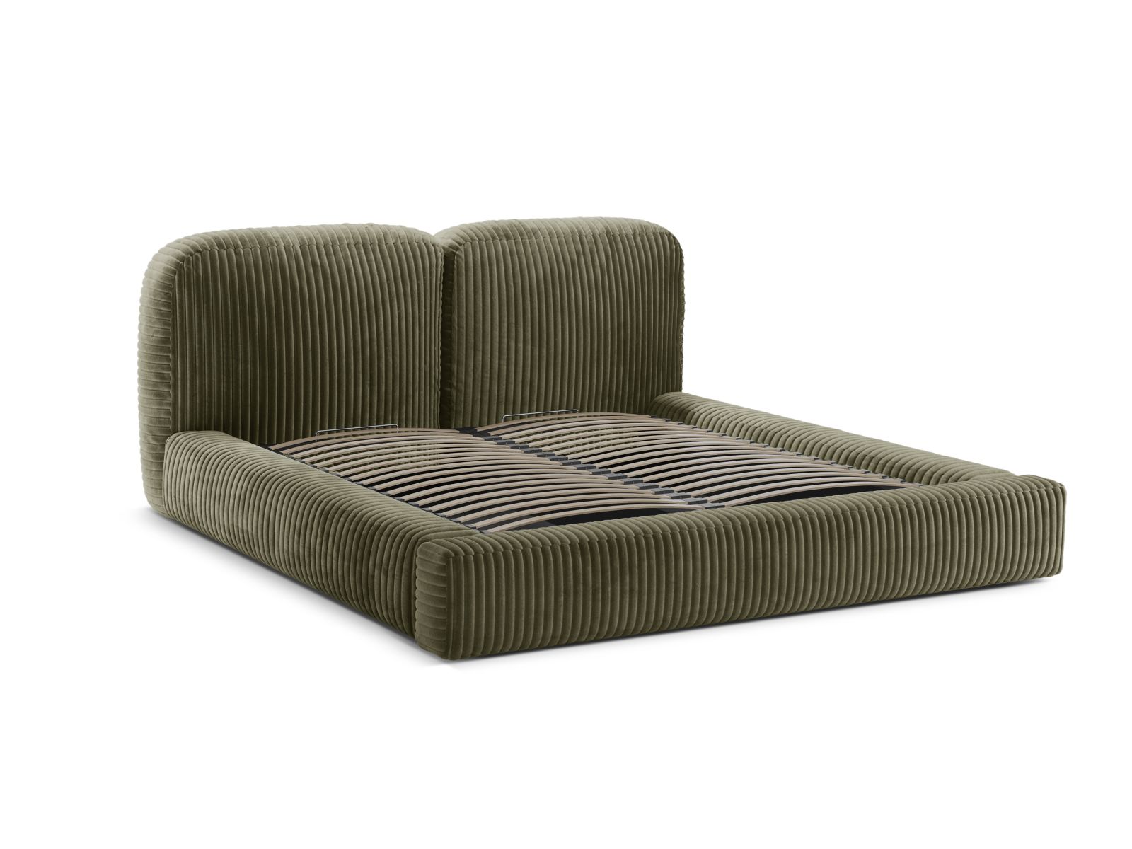 Storage Bed With Headboard, "Martina", 246x246x101