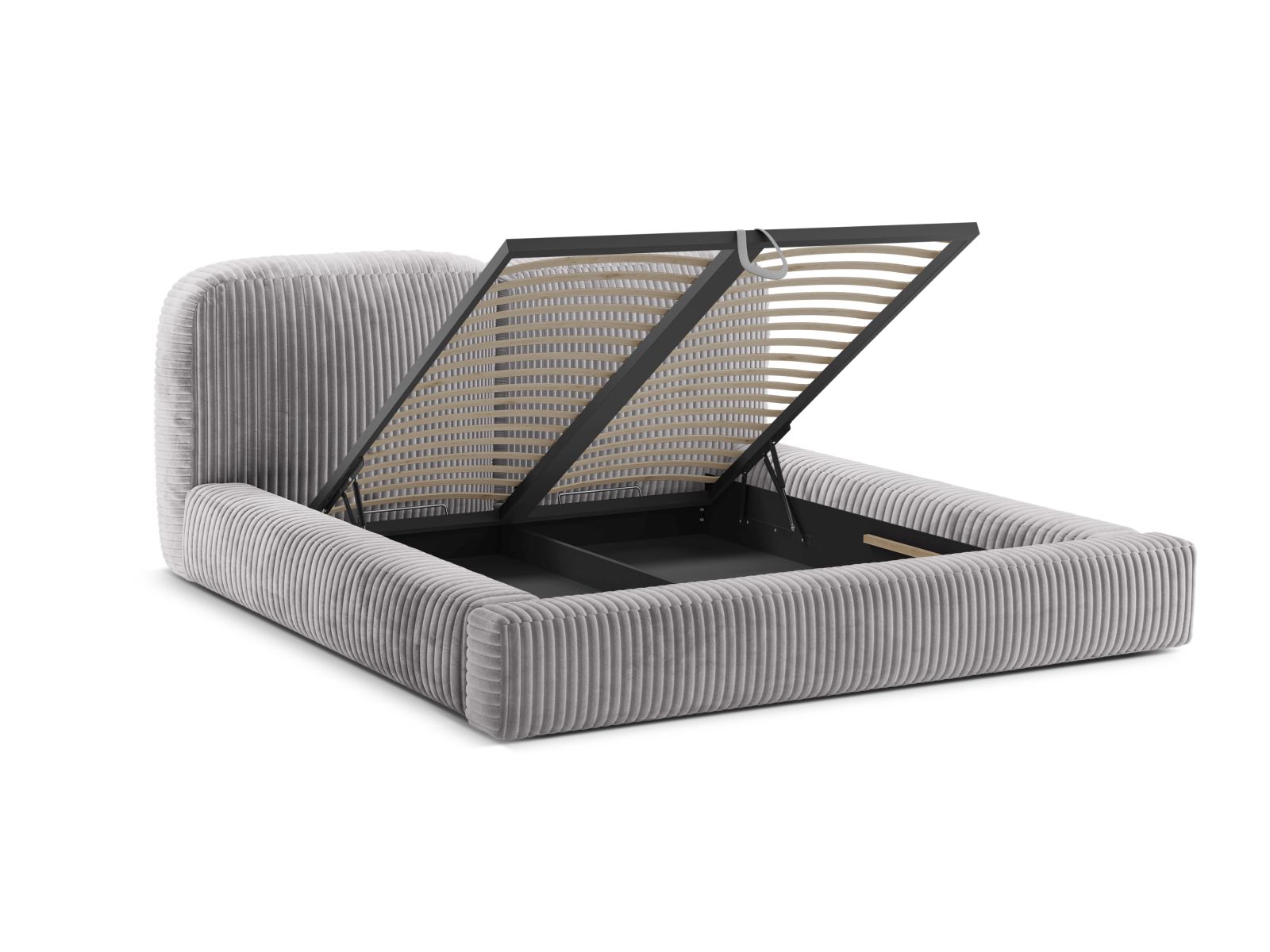 Storage Bed With Headboard, "Martina", 246x246x101