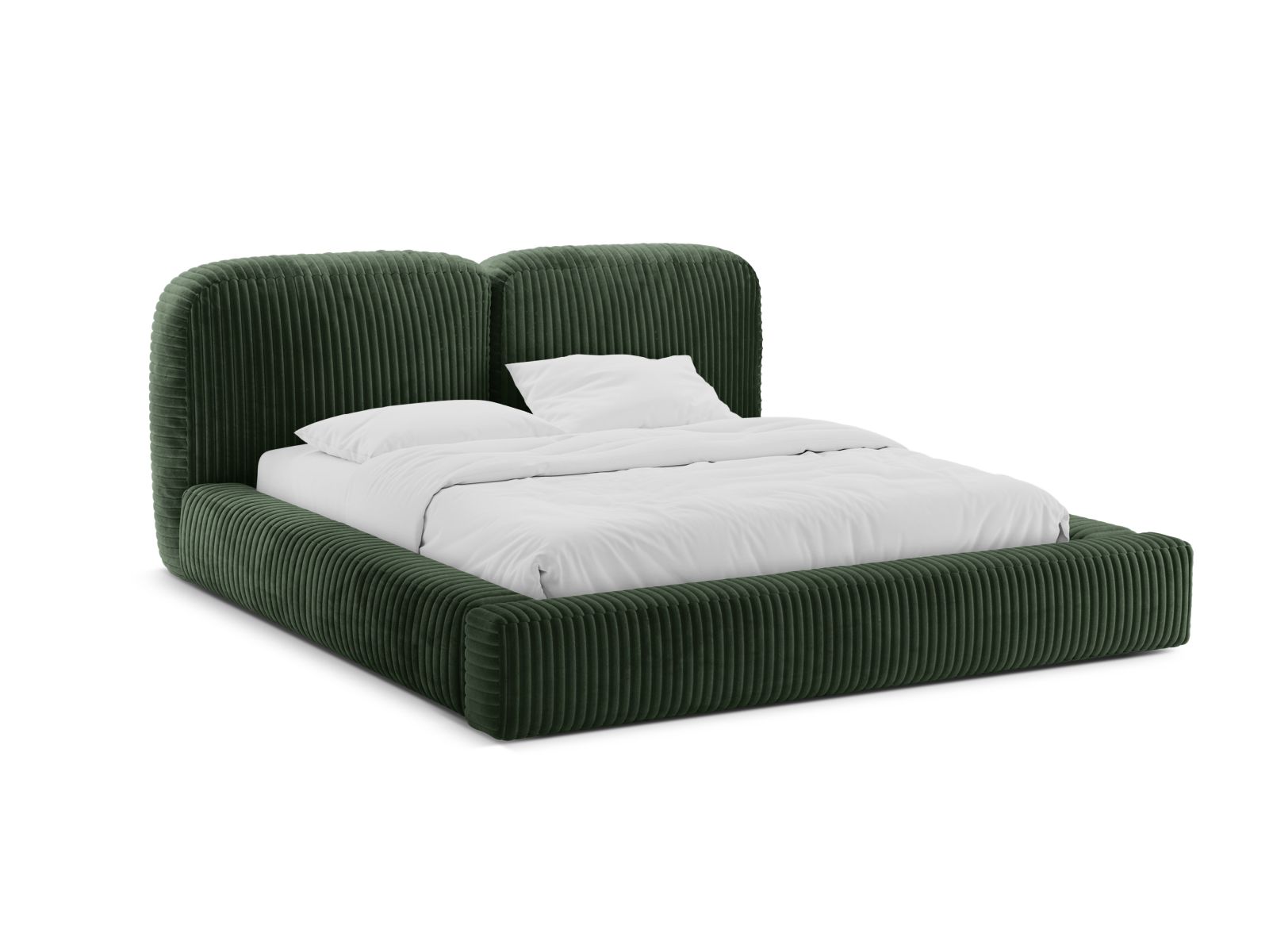 Storage Bed With Headboard, "Martina", 246x246x101