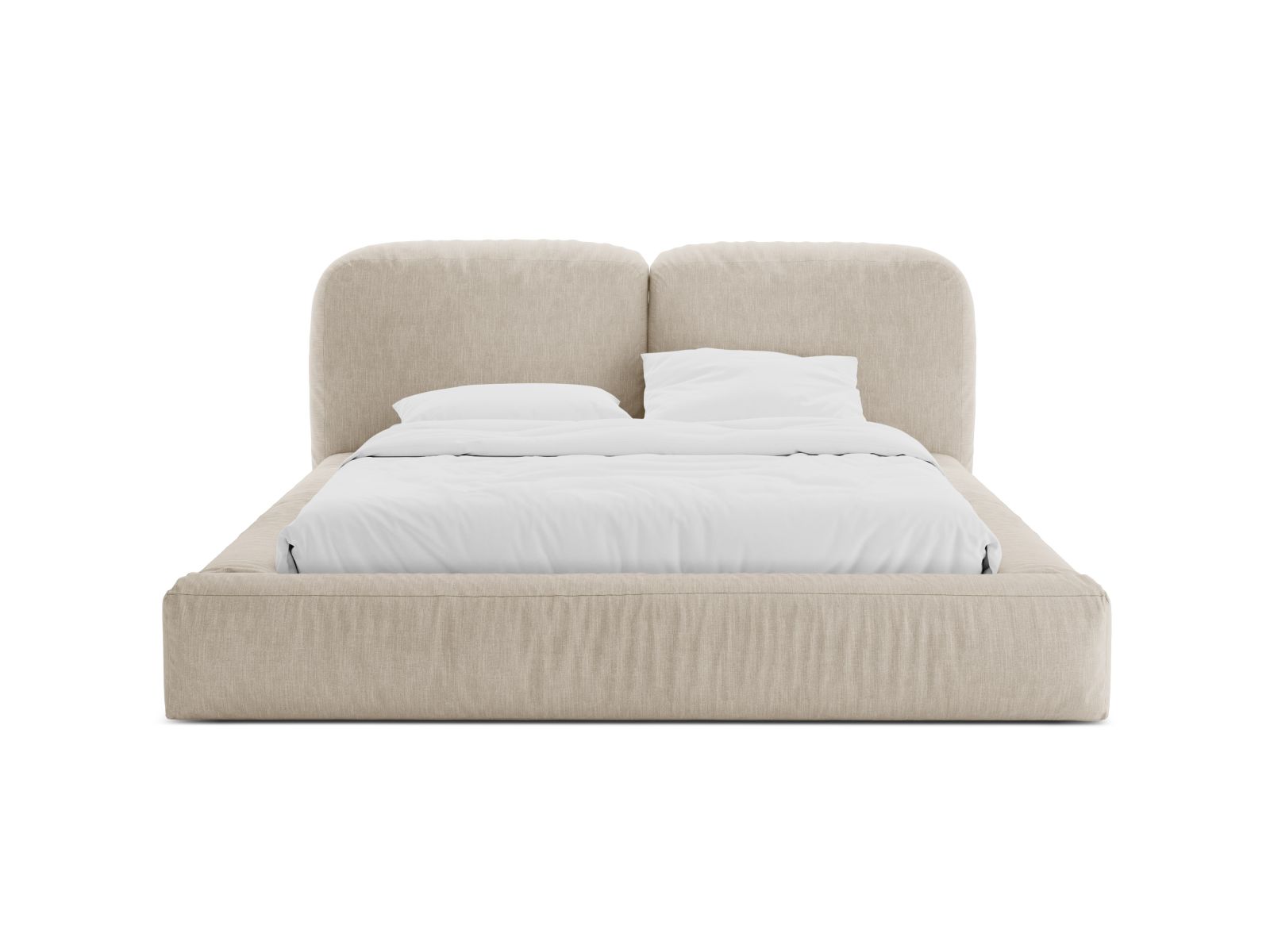 Storage Bed With Headboard, "Martina", 206x246x101