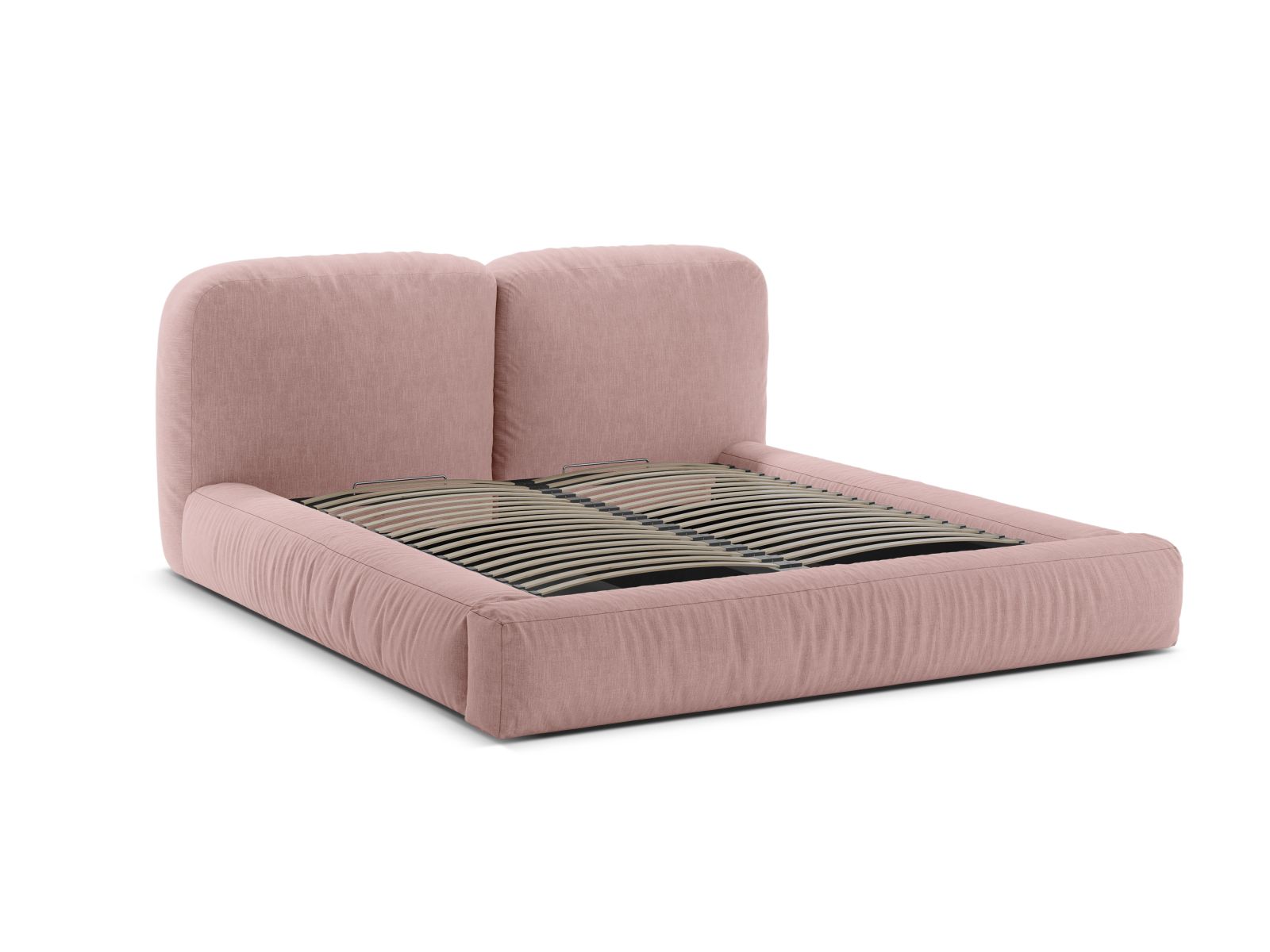 Storage Bed With Headboard, "Martina", 206x246x101