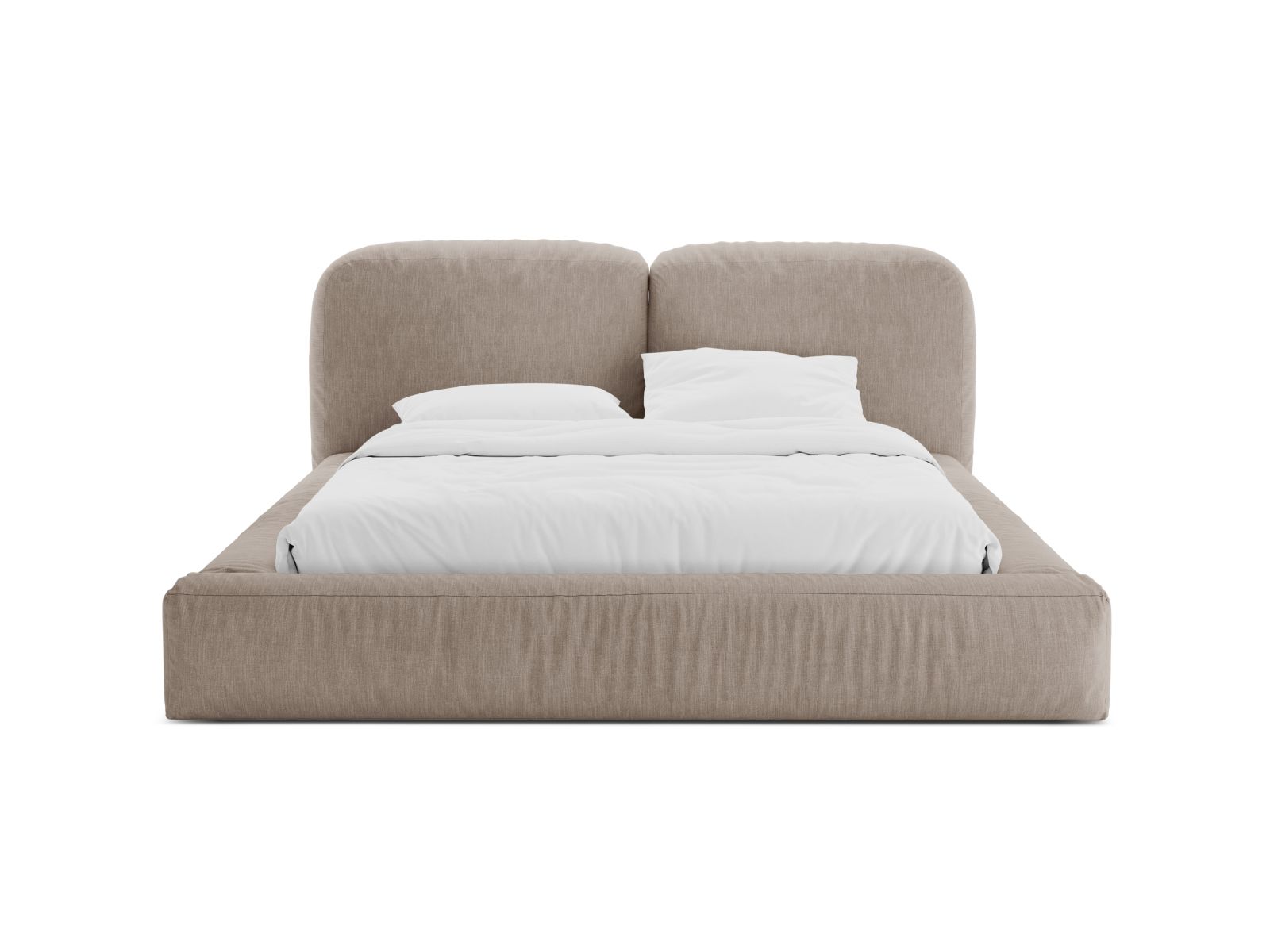 Storage Bed With Headboard, "Martina", 206x246x101