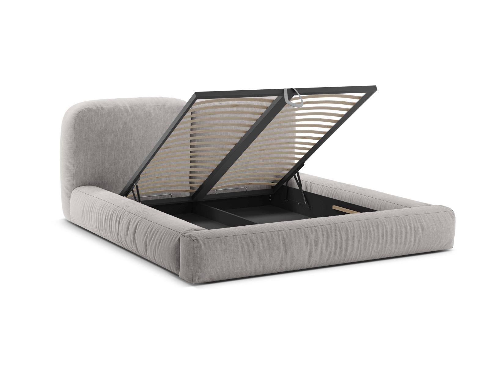 Storage Bed With Headboard, "Martina", 206x246x101
