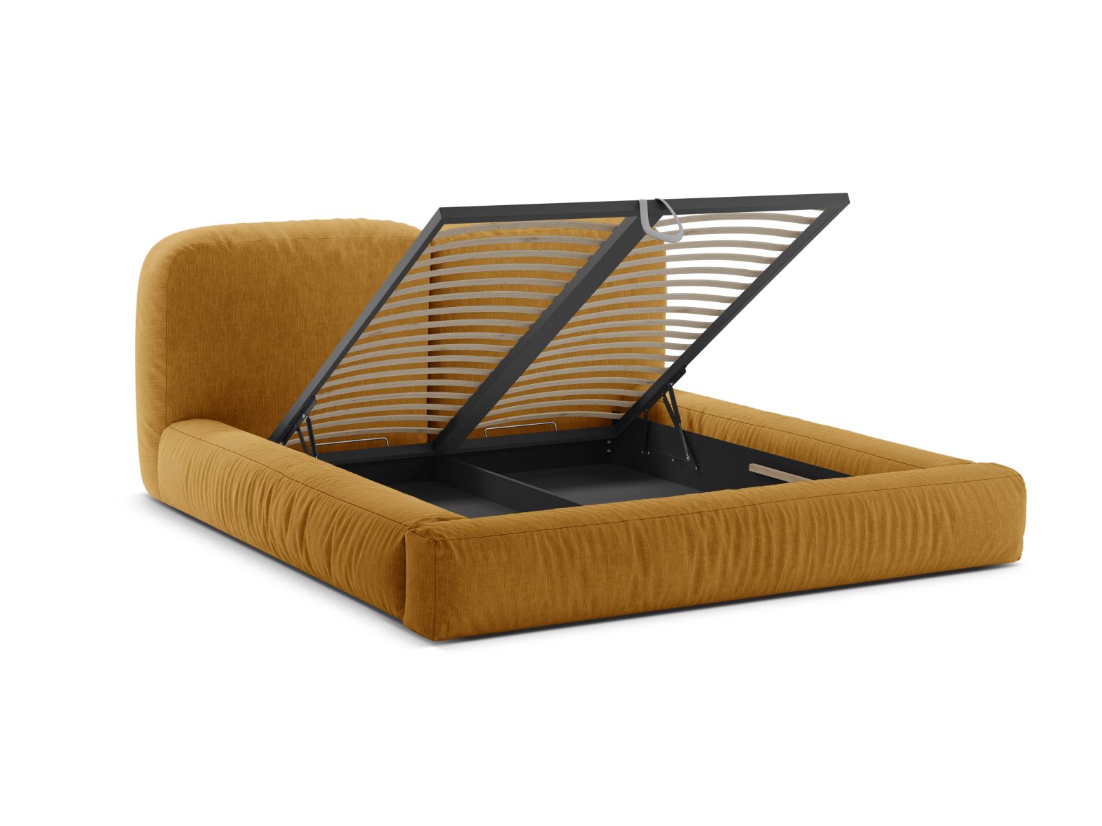 Storage Bed With Headboard, "Martina", 206x246x101