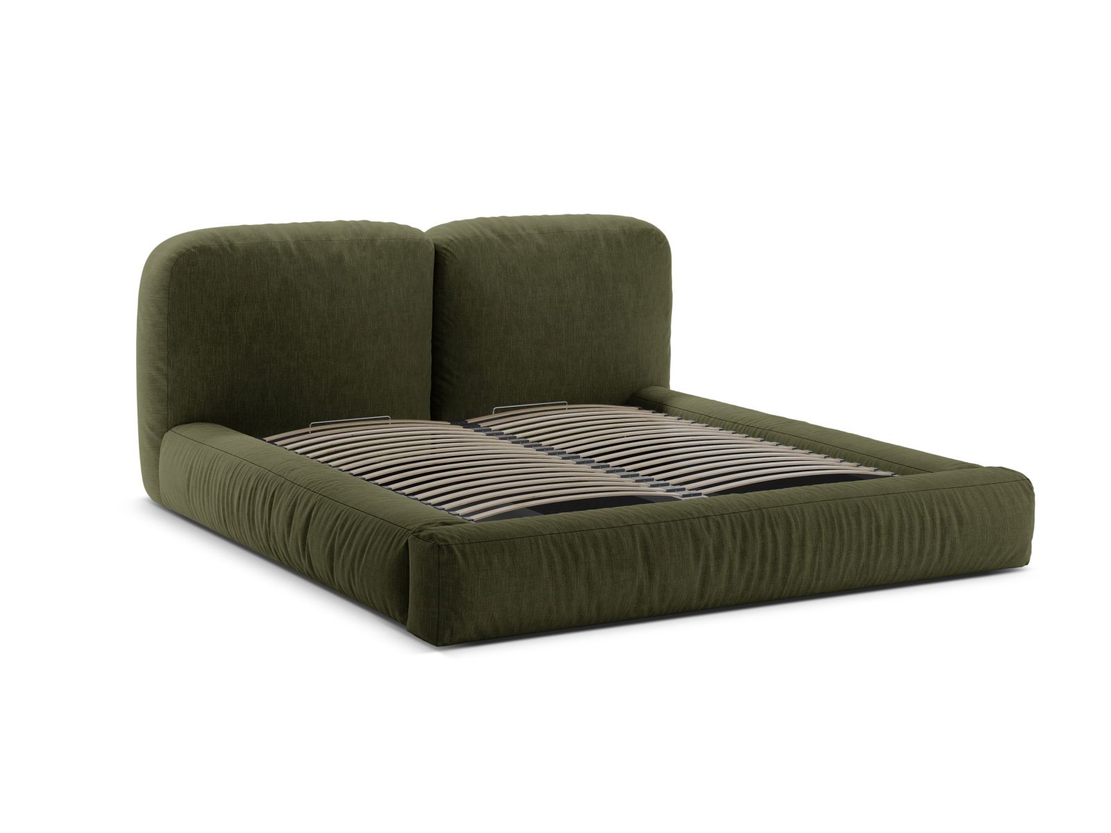 Storage Bed With Headboard, "Martina", 226x246x101