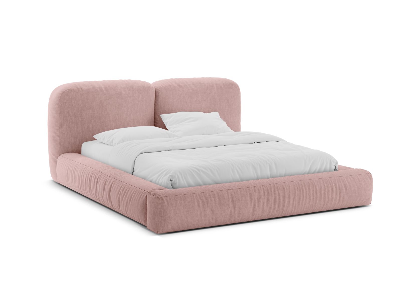 Storage Bed With Headboard, "Martina", 246x246x101