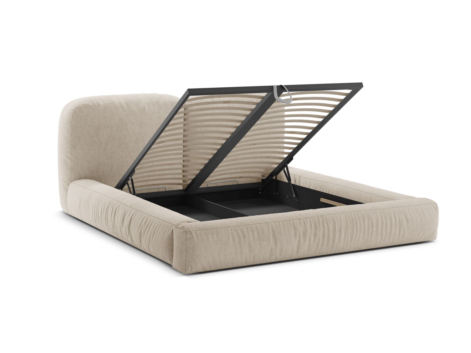 Storage Bed With Headboard, "Martina", 246x246x101