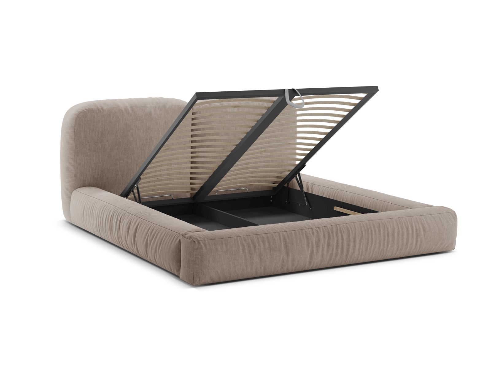Storage Bed With Headboard, "Martina", 246x246x101