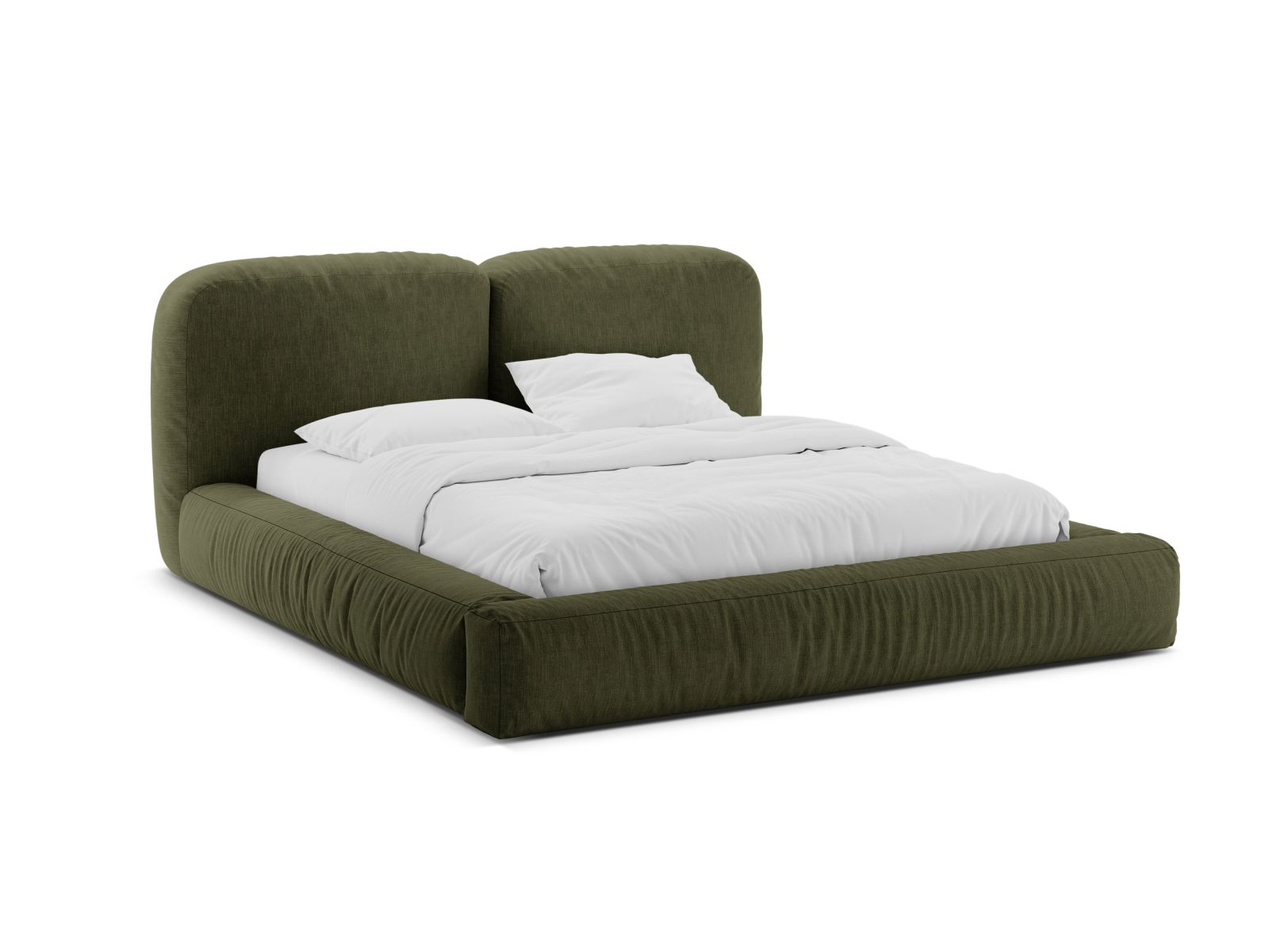 Storage Bed With Headboard, "Martina", 246x246x101