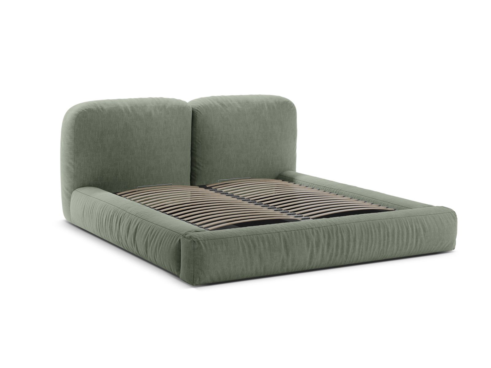Storage Bed With Headboard, "Martina", 246x246x101