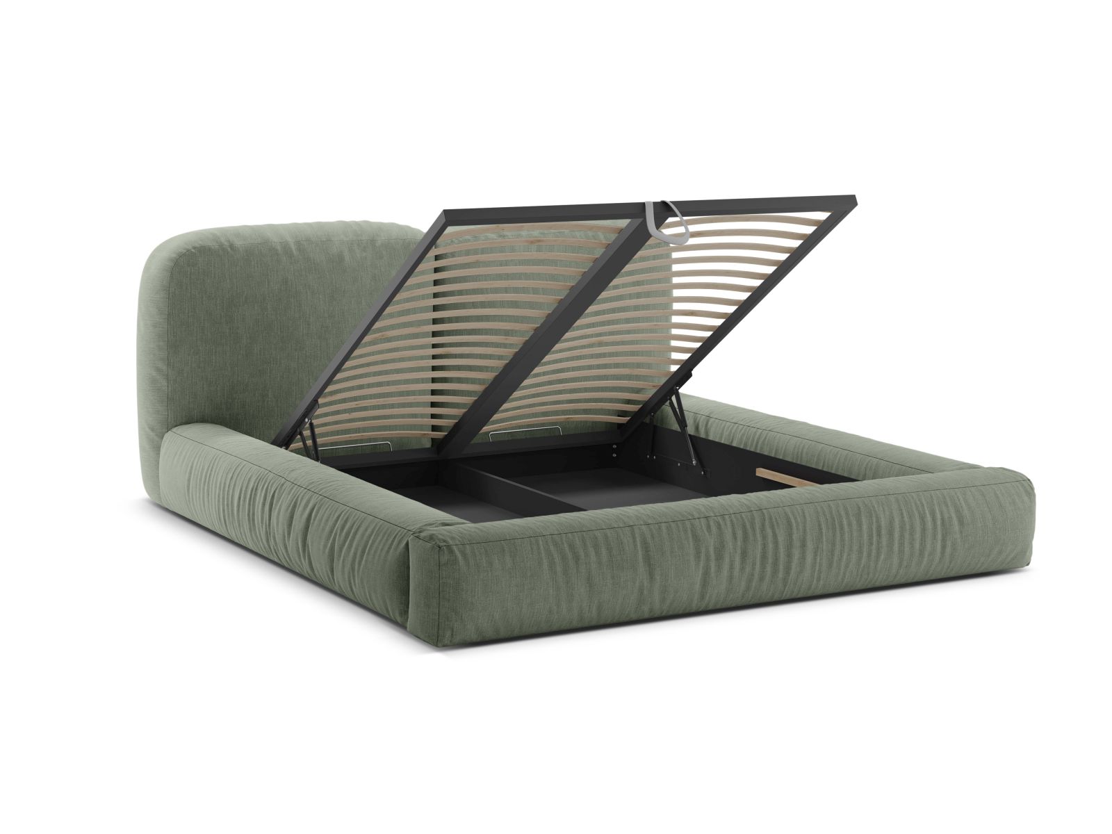 Storage Bed With Headboard, "Martina", 246x246x101