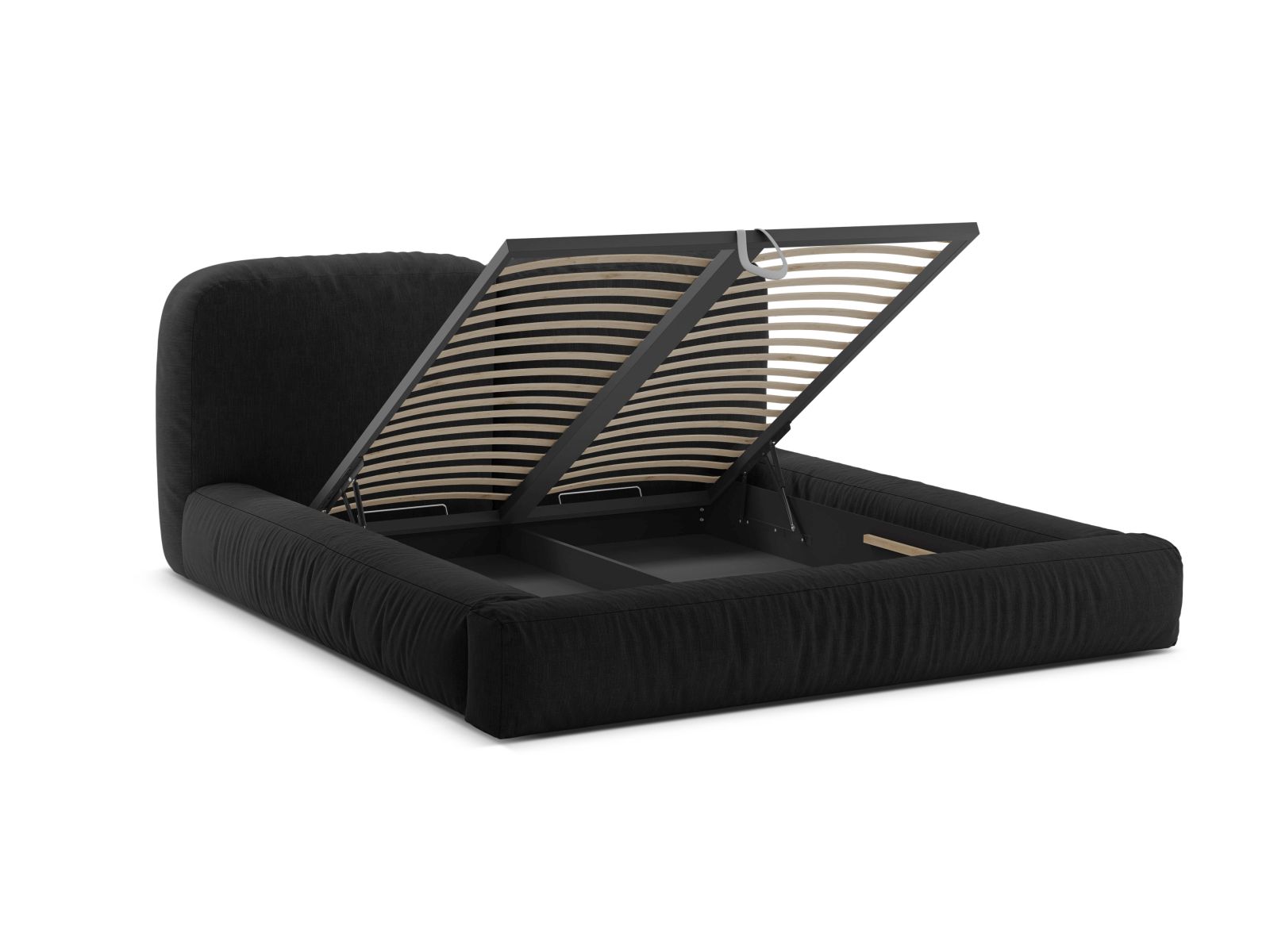 Storage Bed With Headboard, "Martina", 246x246x101