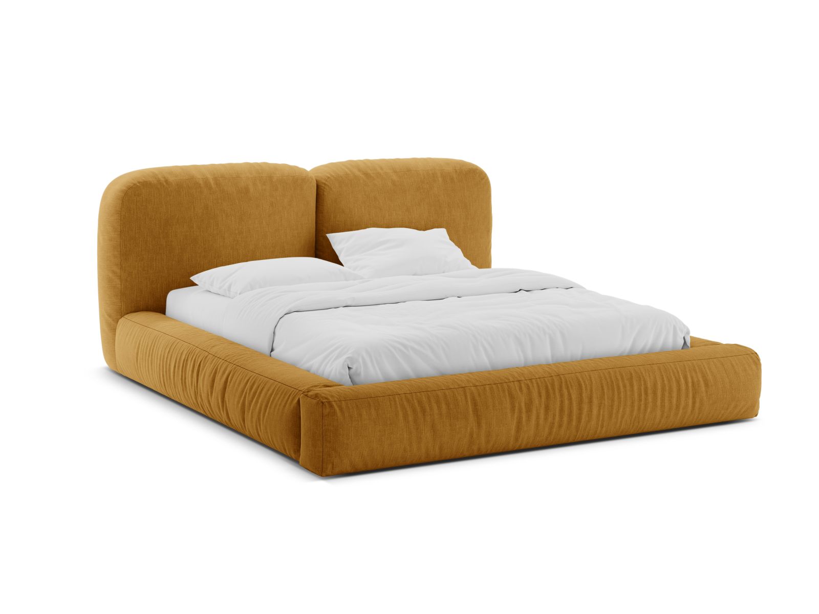 Storage Bed With Headboard, "Martina", 246x246x101