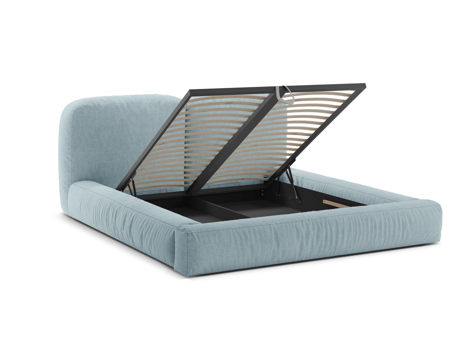 Storage Bed With Headboard, "Martina", 246x246x101