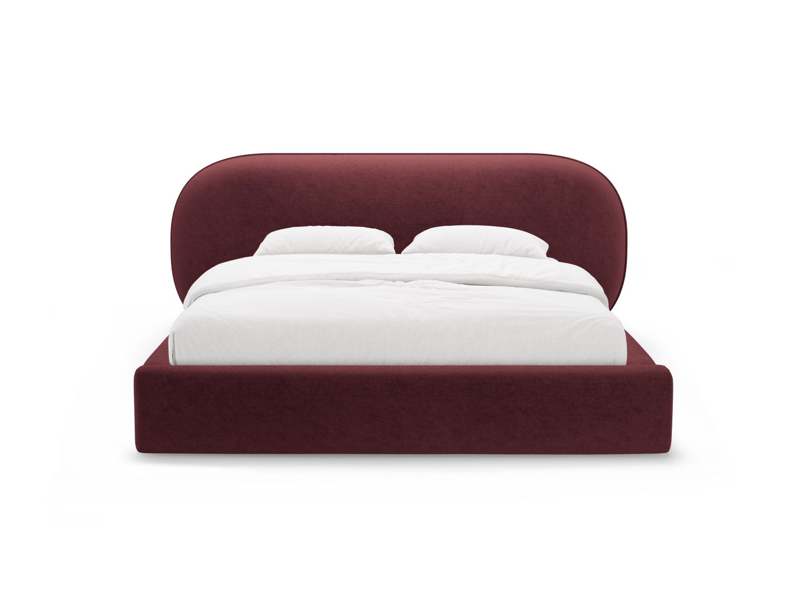 Storage Bed With Headboard, "Ovalo", 230x234x96