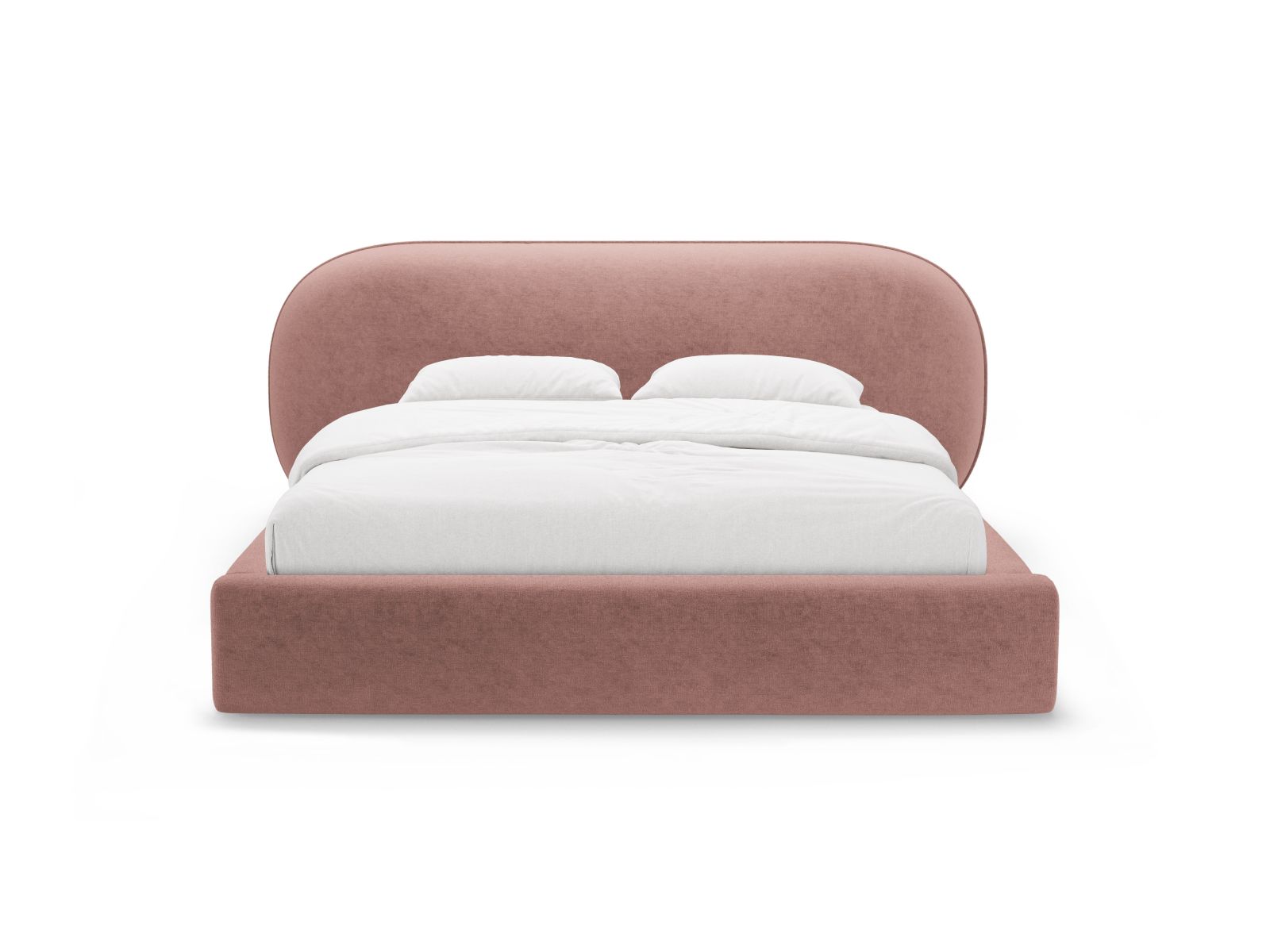 Storage Bed With Headboard, "Ovalo", 250x234x96