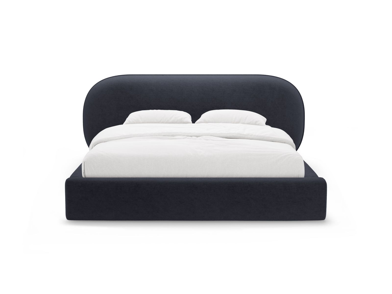 Storage Bed With Headboard, "Ovalo", 250x234x96