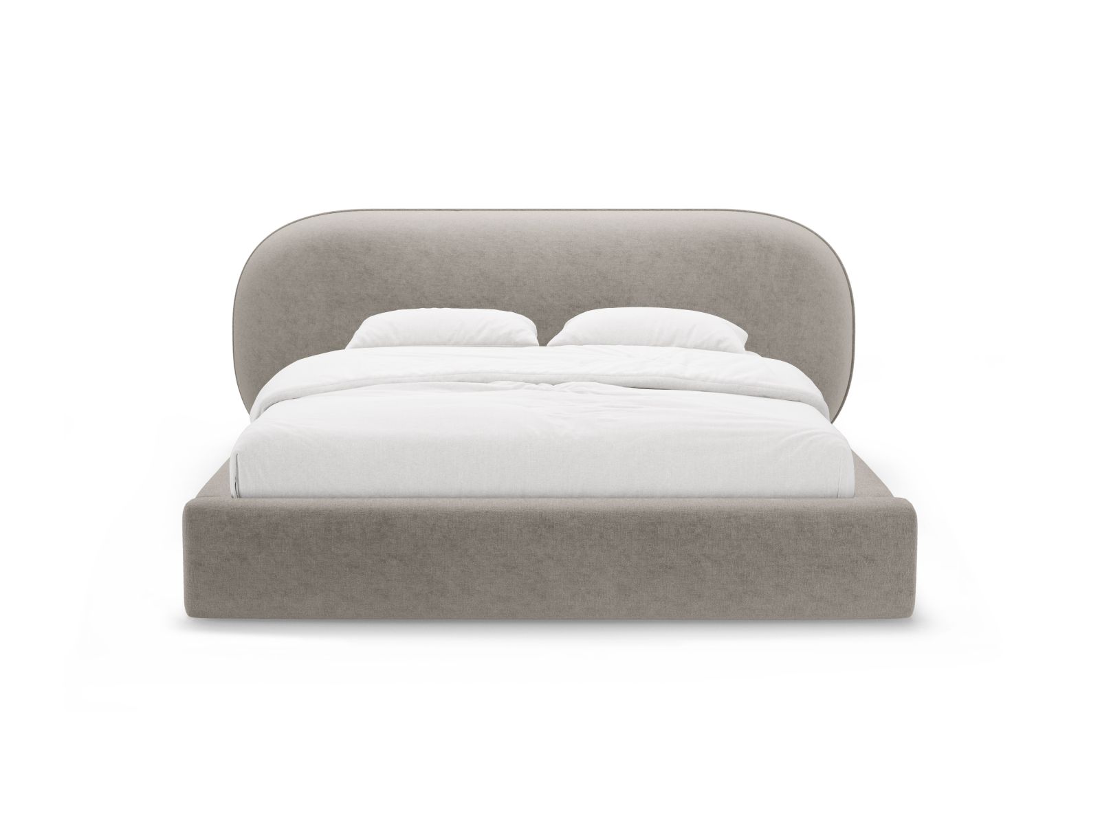 Storage Bed With Headboard, "Ovalo", 270x234x96