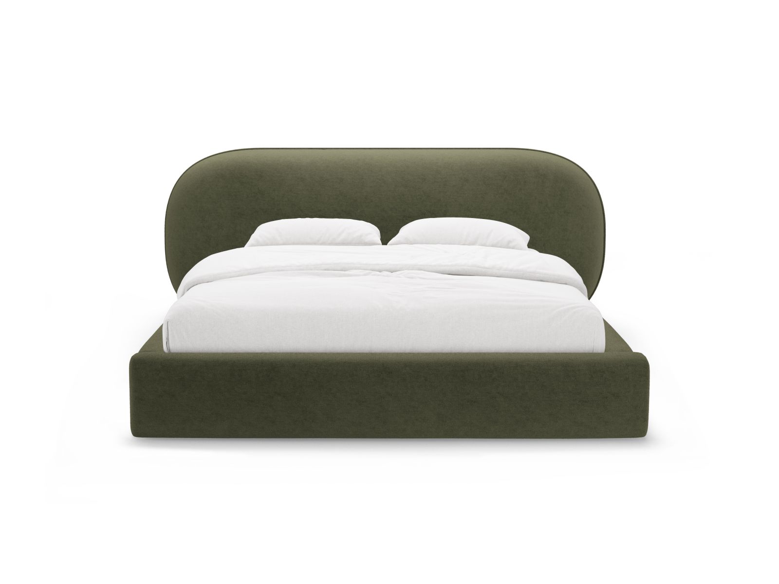 Storage Bed With Headboard, "Ovalo", 270x234x96