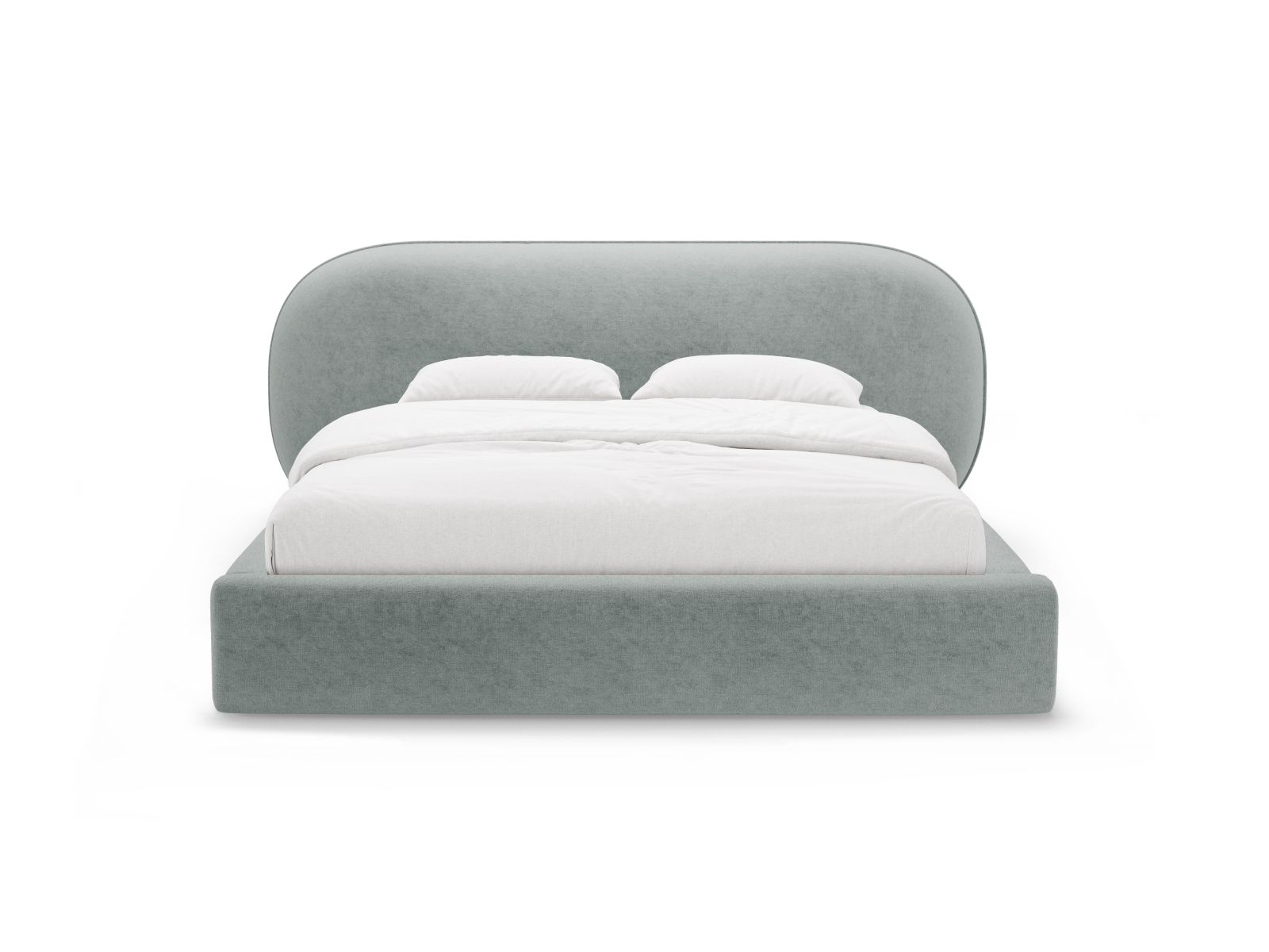 Storage Bed With Headboard, "Ovalo", 270x234x96