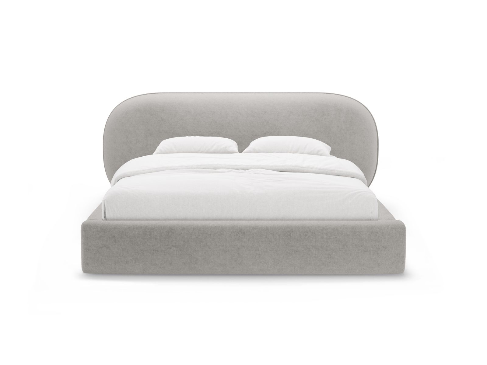Storage Bed With Headboard, "Ovalo", 270x234x96